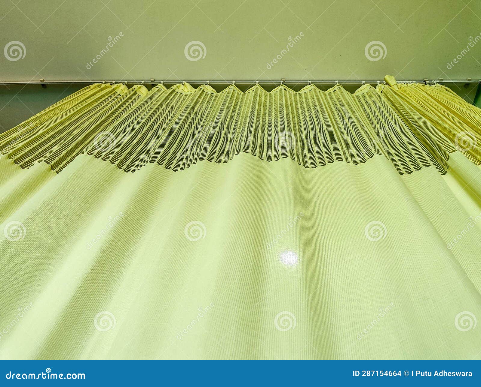 Green hospital curtains stock photo. Image of care, architecture