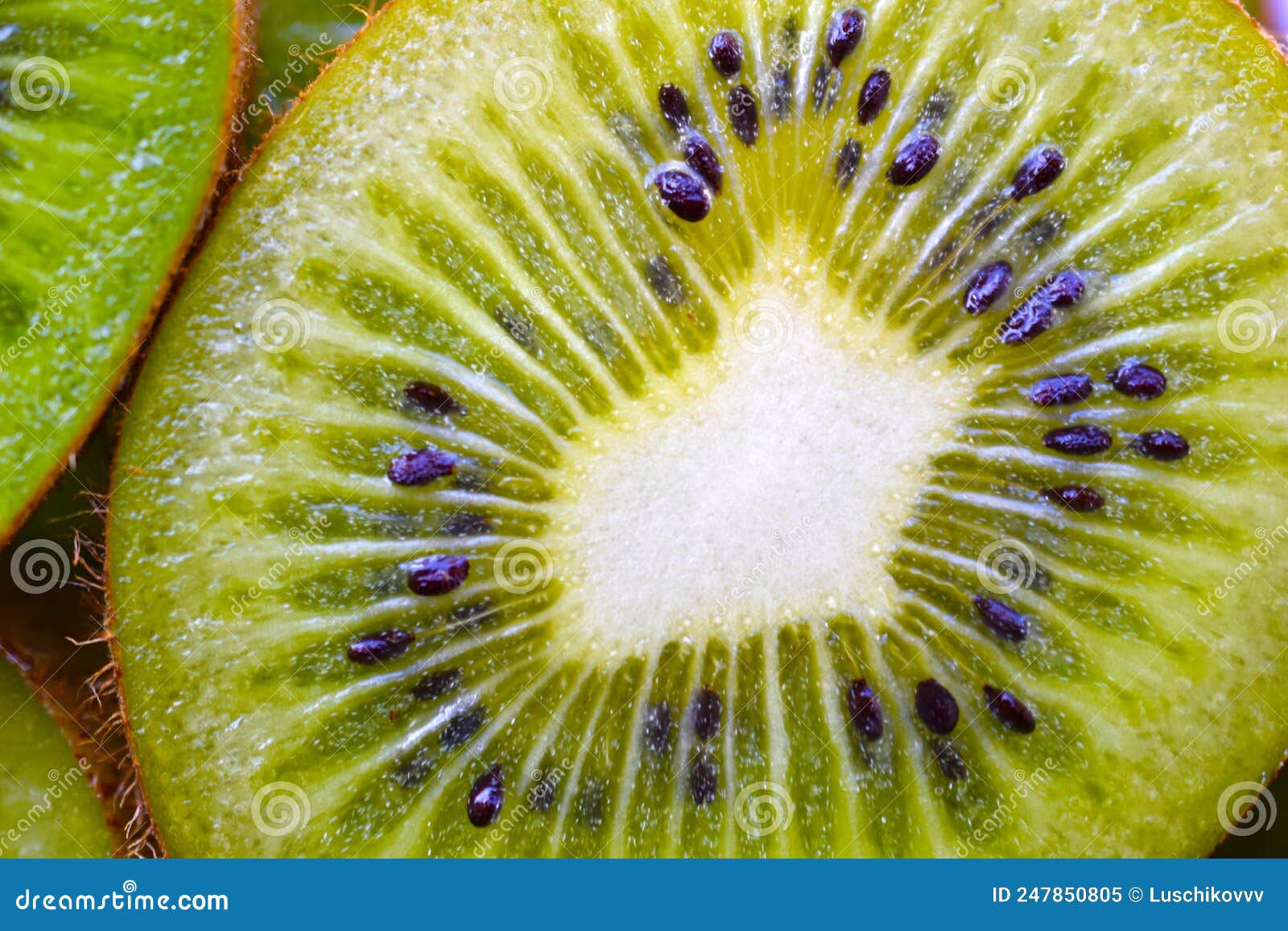 Background of Green Kiwi Fruit Macrophoto Stock Image Image of full, tropical 247850805
