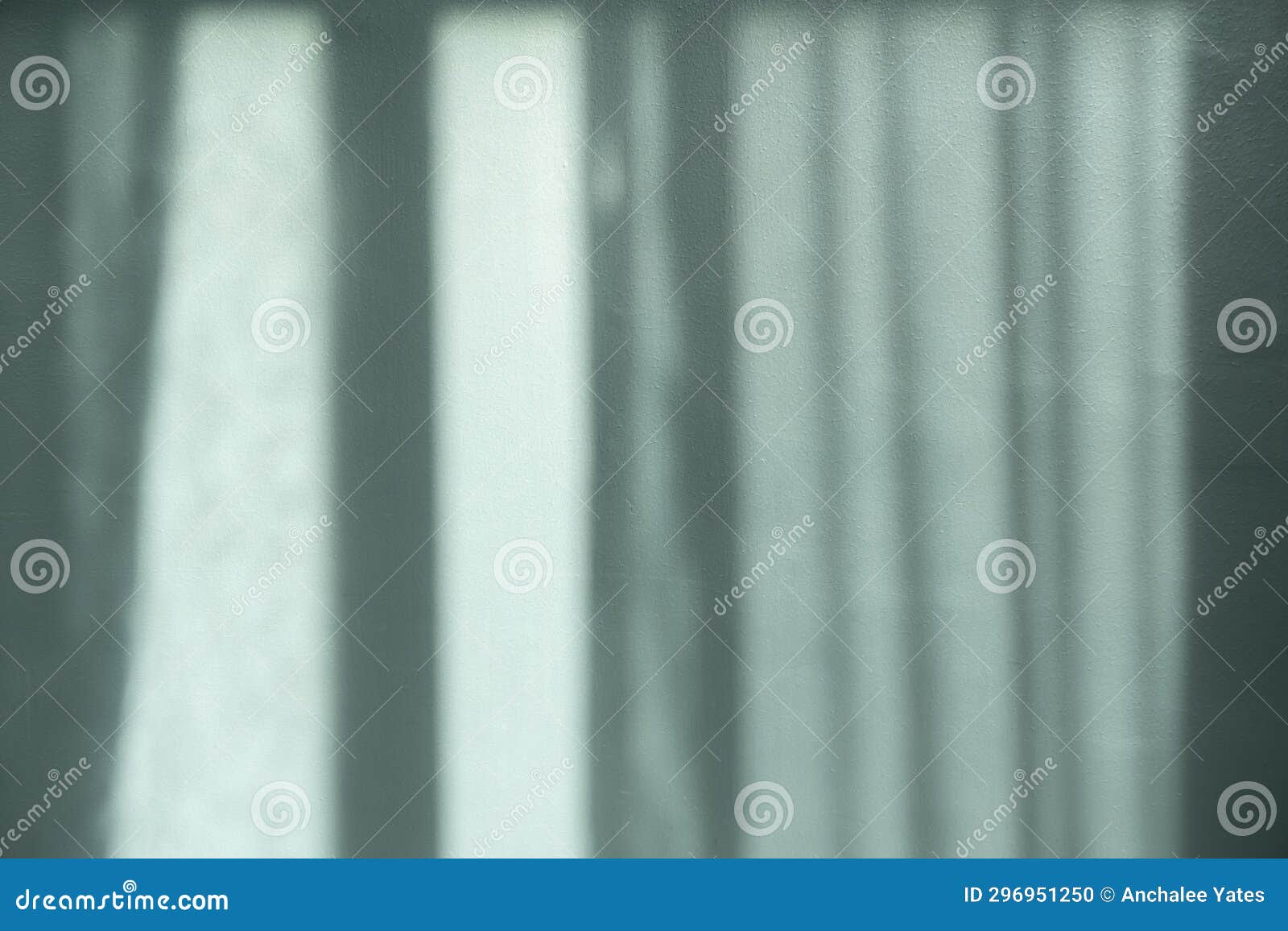 background green wall,light and shadows lines from see through curtain on concrete sureface texture,empty studio room display,