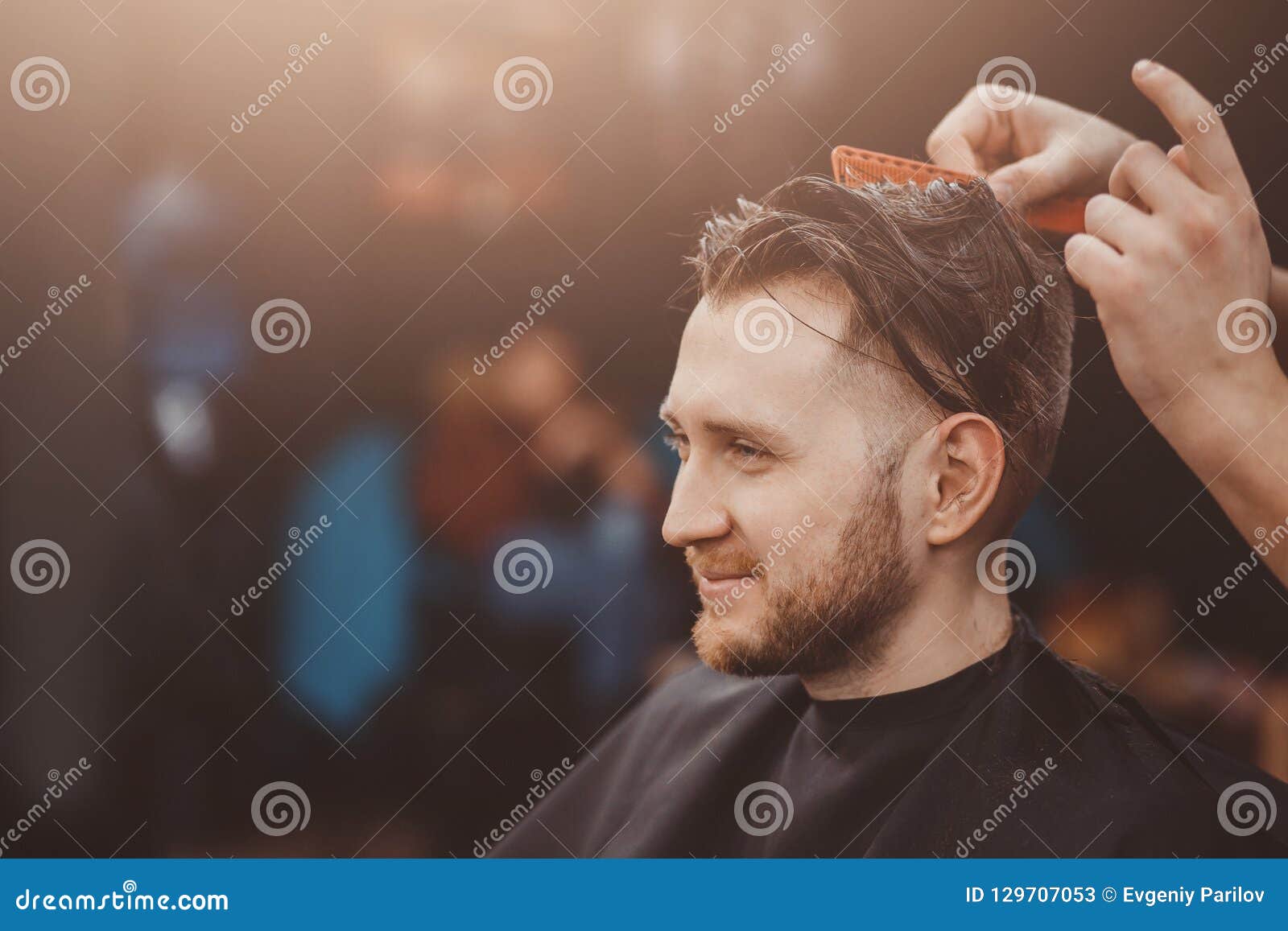Background Of Hair Salon For Men Barber Shop Stock Image Image
