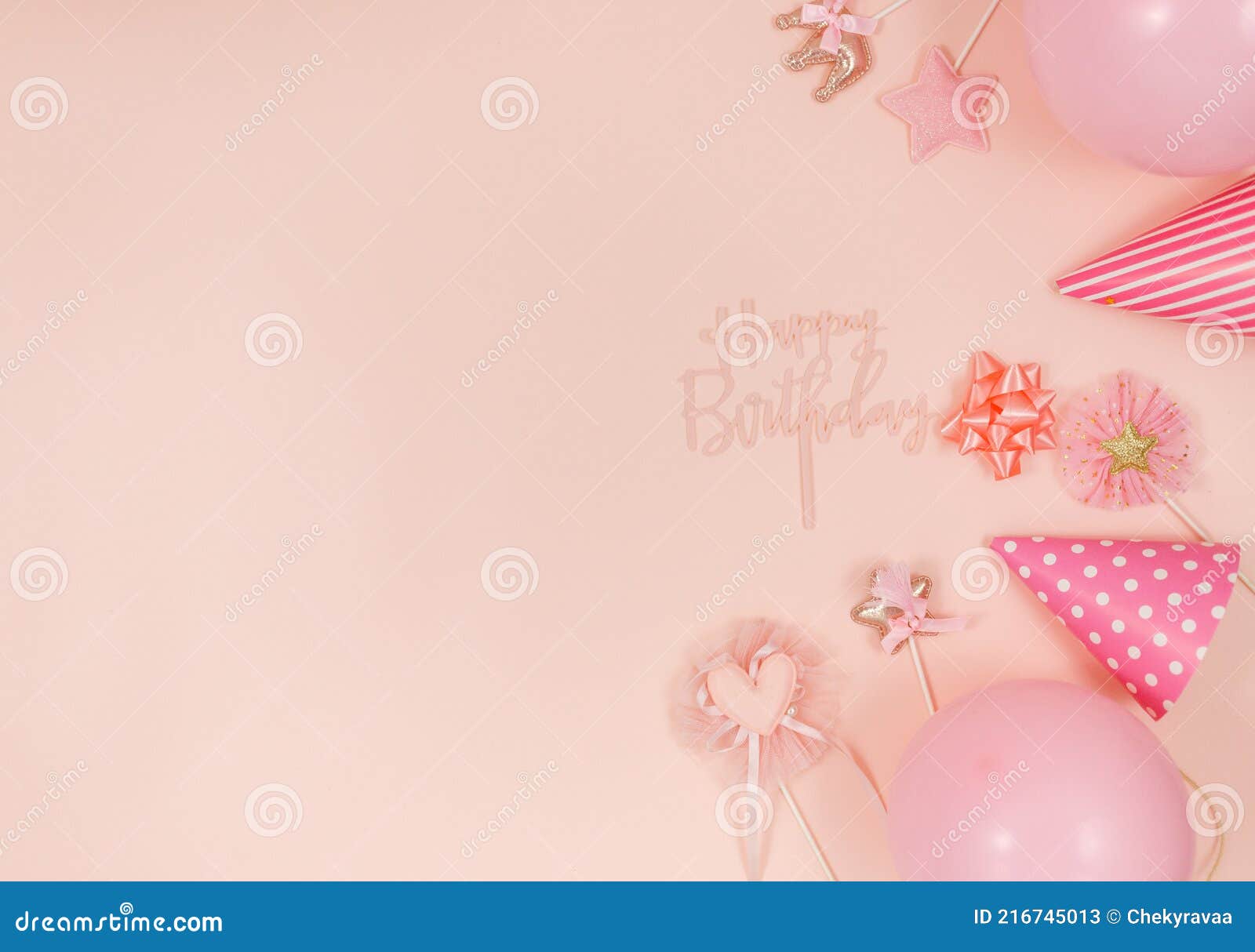 Background for Happy Birthday Celebration or Party. Group of Colored ...