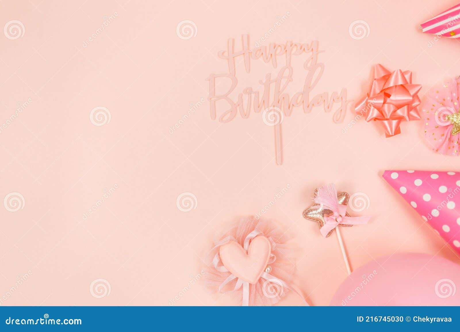 Background for Happy Birthday Celebration or Party. Group of Colored ...