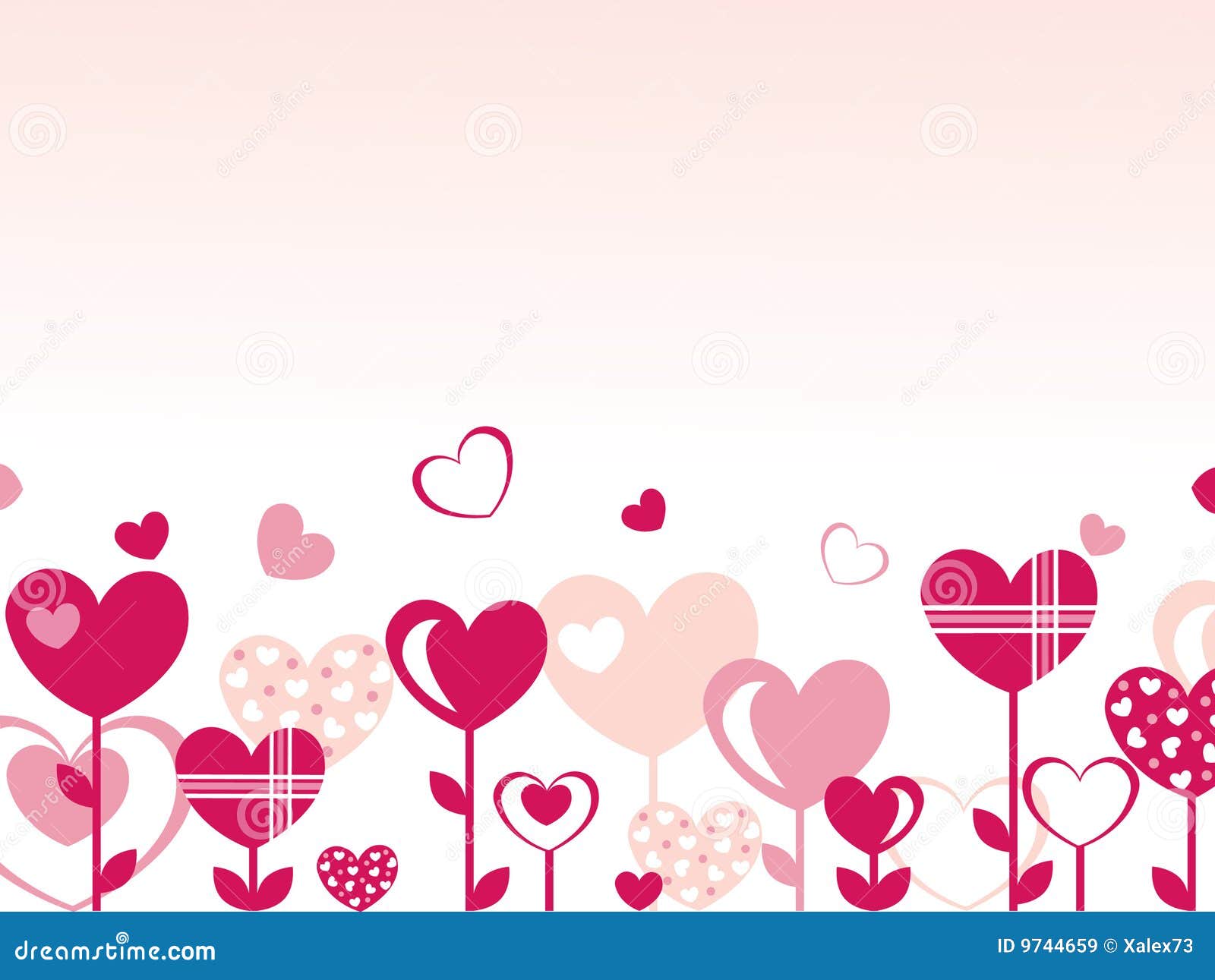 Background with Hearts stock vector. Illustration of color - 9744659