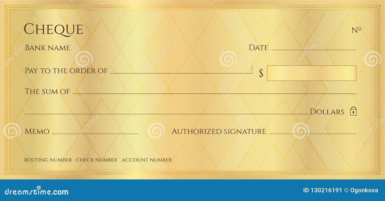 draw a specimen of blank cheque​ - Brainly.in