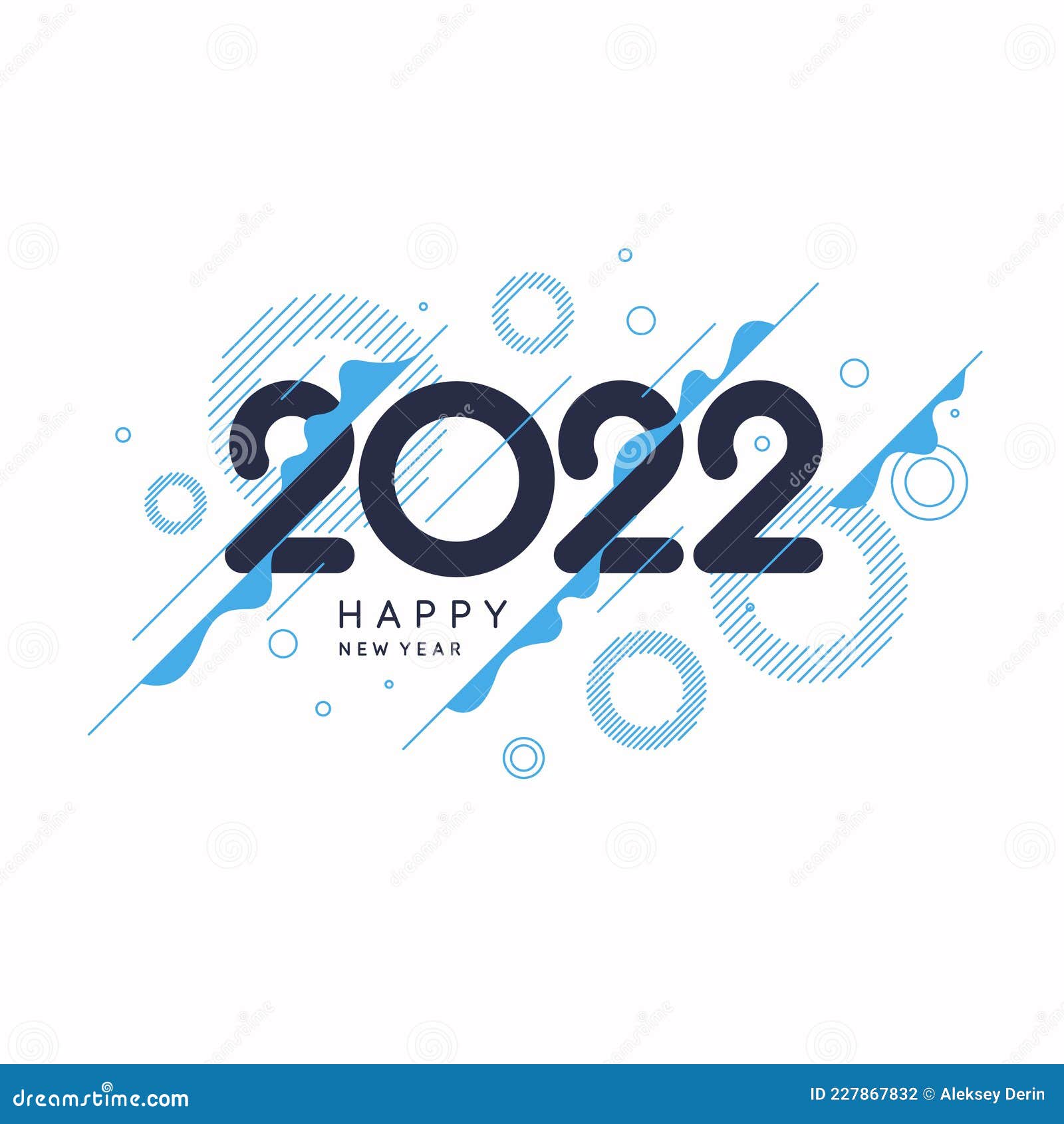 Background with the Inscription Happy New Year 2022. Vector Illustration.  Modern Greeting Poster Stock Vector - Illustration of text, bright:  227867832