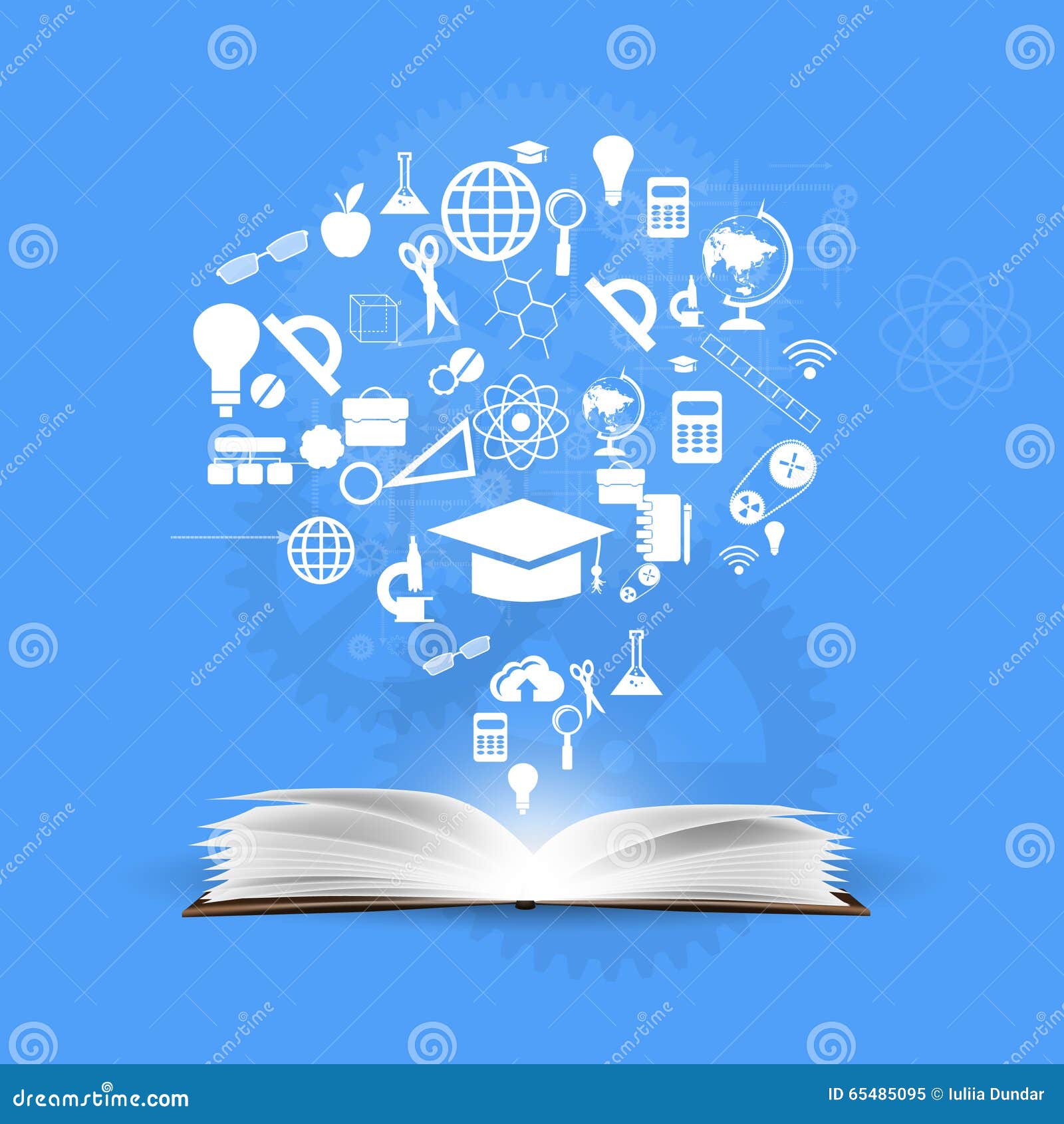 Background Knowledge From Books Stock Illustration Image 65485095