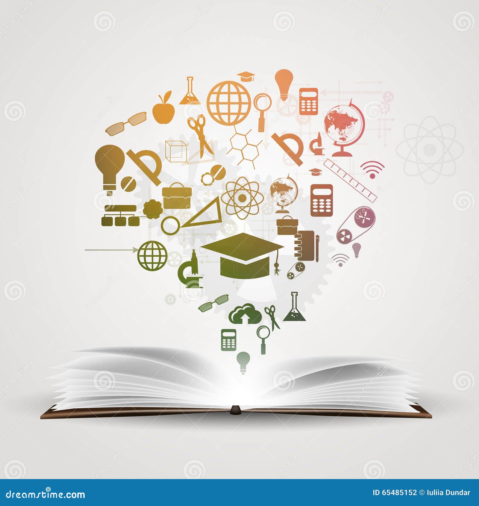 Background Knowledge From Books Stock Illustration Image 65485152