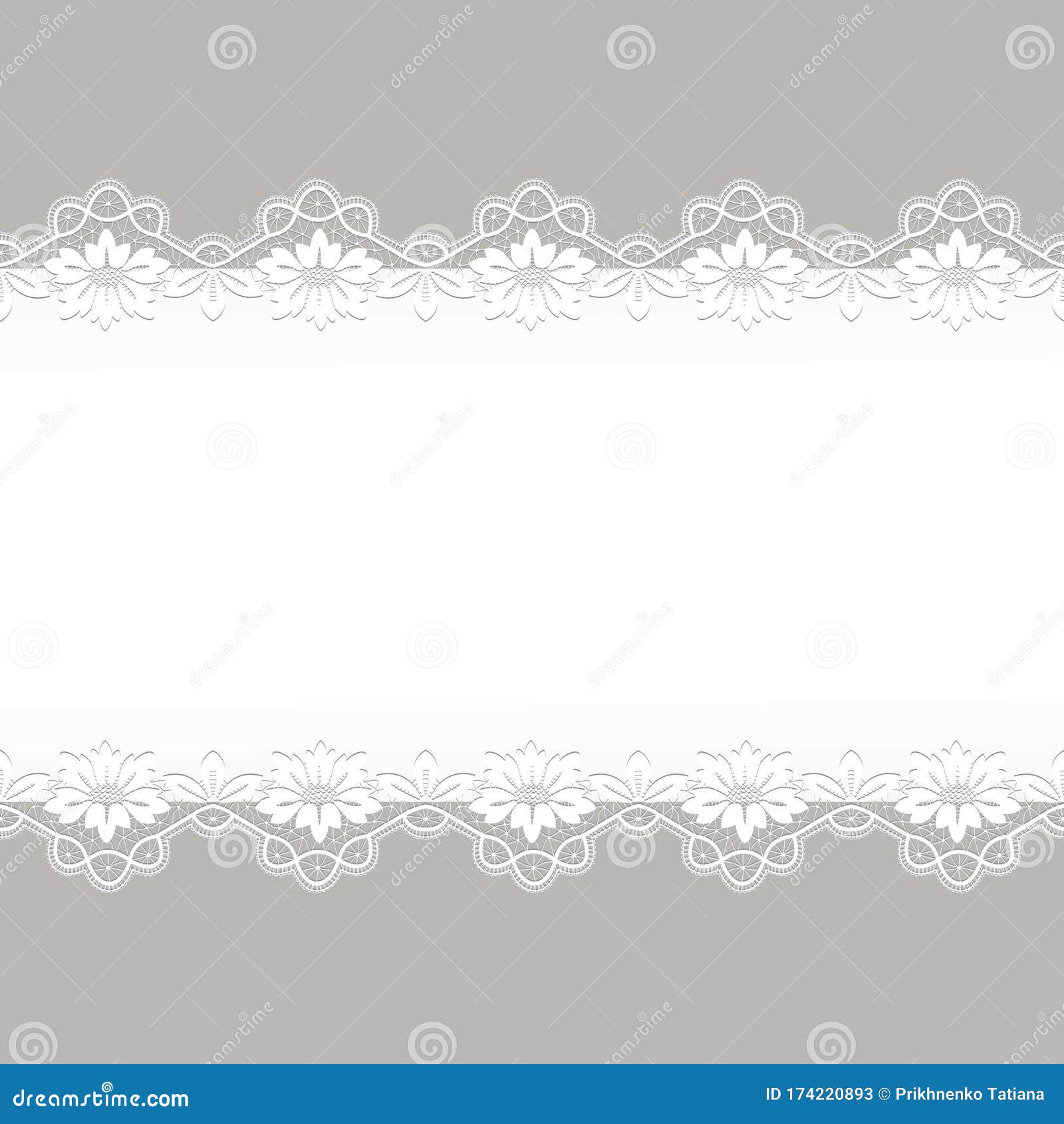 Background with Lace Borders Stock Vector - Illustration of lace