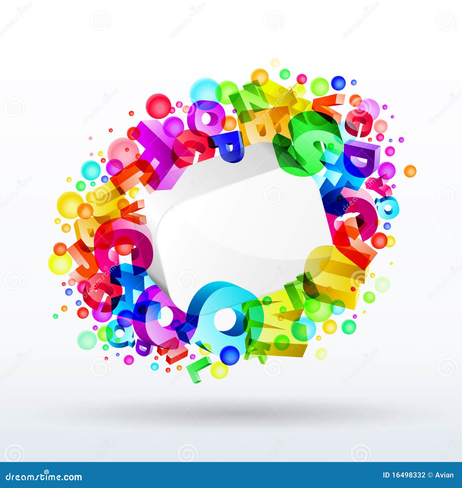 background with letters