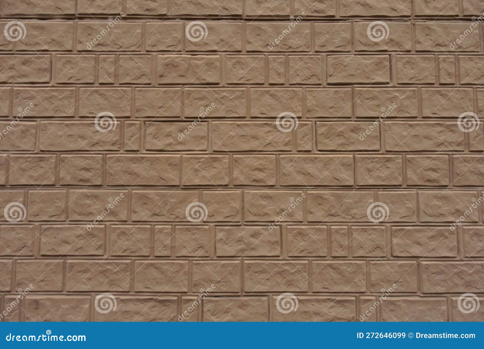 Background Brown Painted Brick Veneer Wall Stock Image Image of