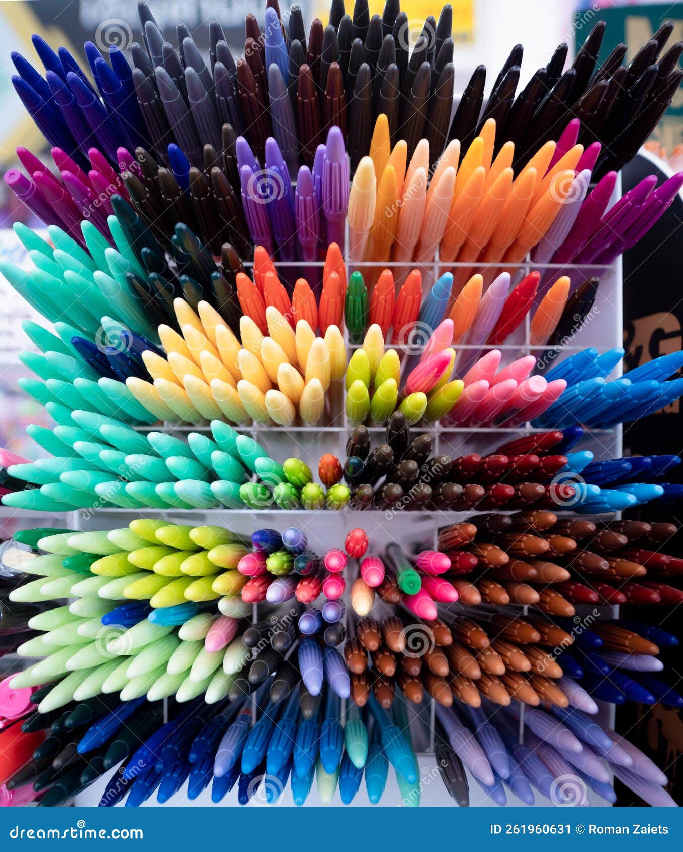 Background of Lots Assorted Colorful Marker Pen Set Stock Image Image