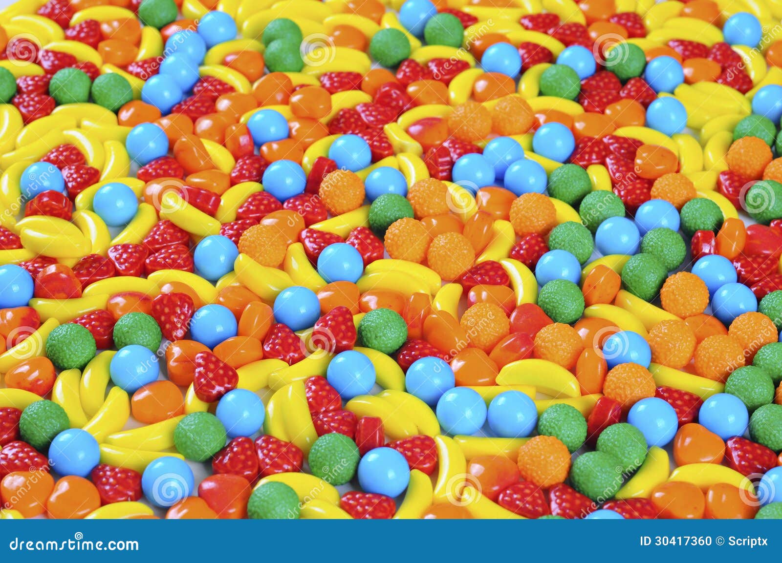 Background Made of Colorful Candy Stock Photo Image of banana, food
