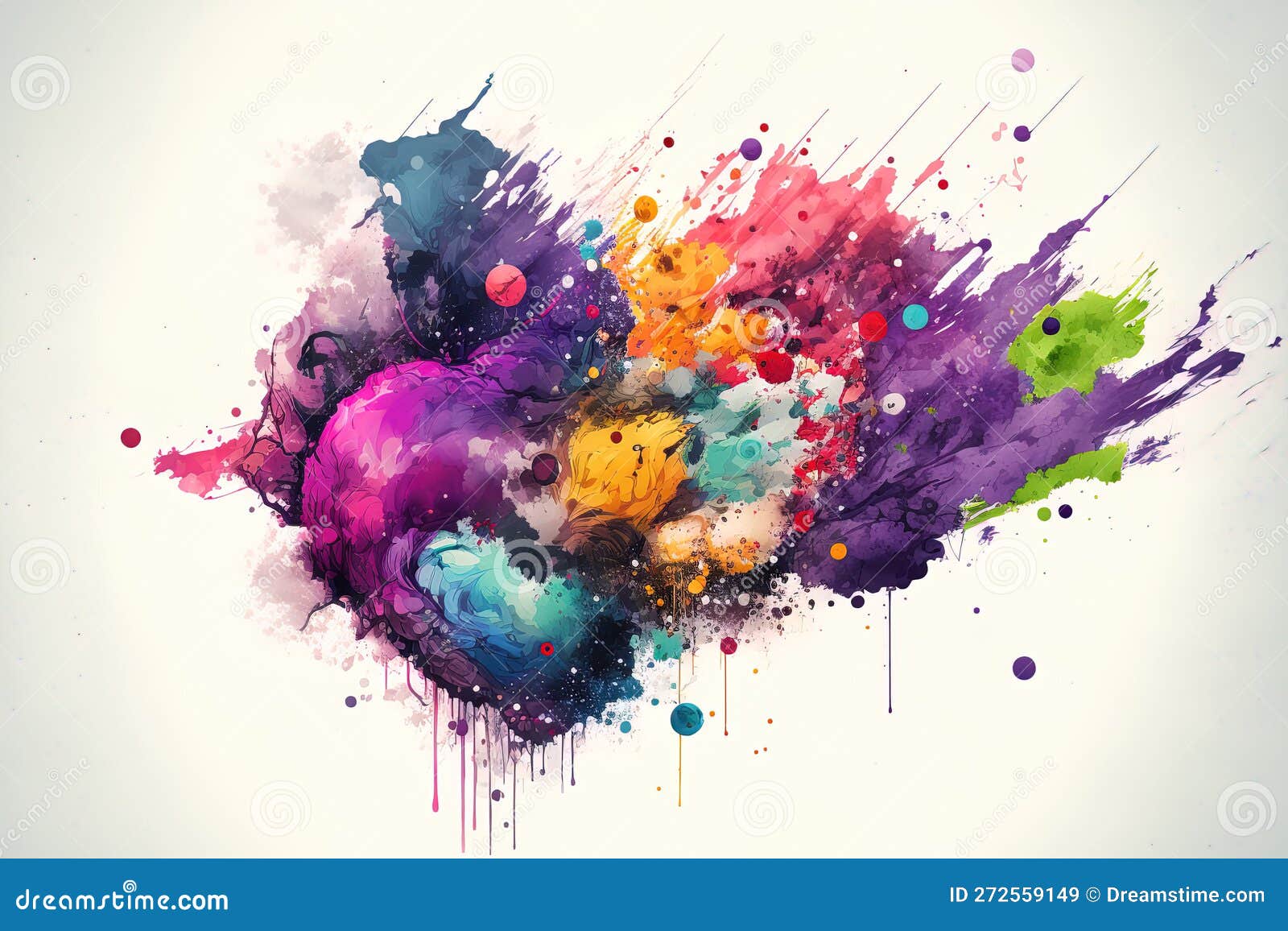 Background Made Up of Creative Watercolor Splashes Stock Illustration Illustration of layout