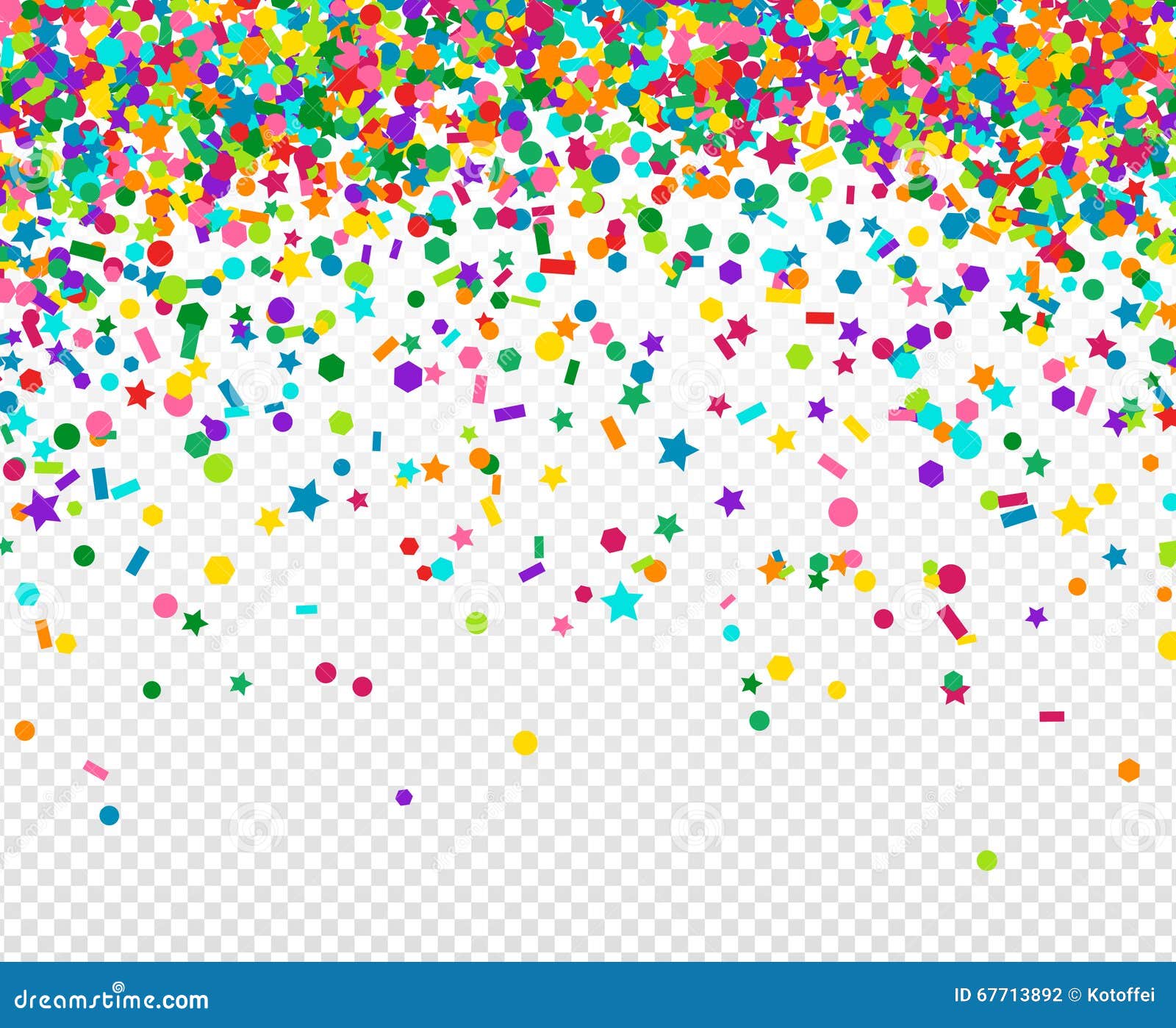 Background With Many Falling Tiny Confetti Stock Vector Illustration