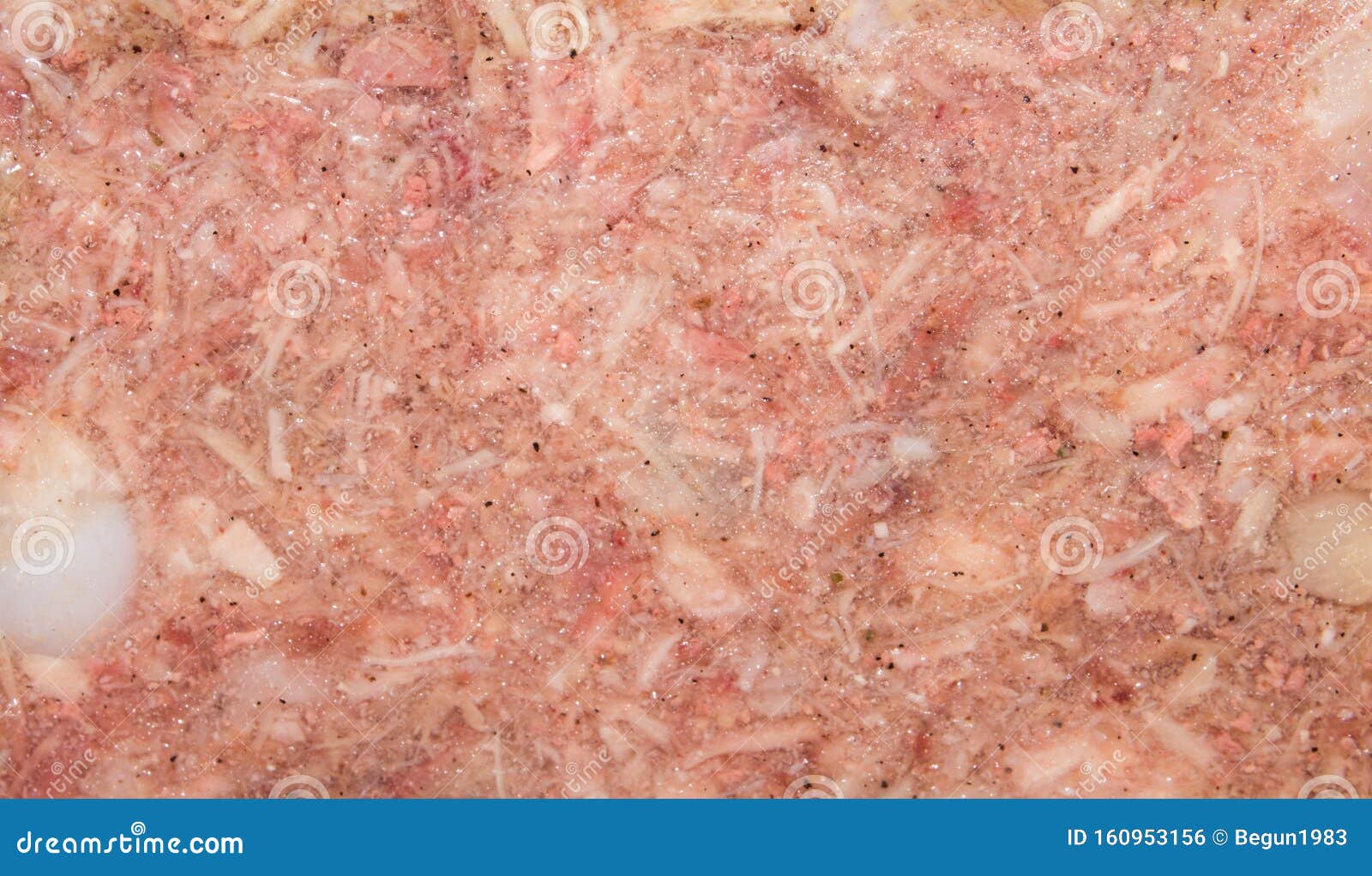 Background of Meat Jelly.the Texture of Cold Jelly. Stock Photo Image