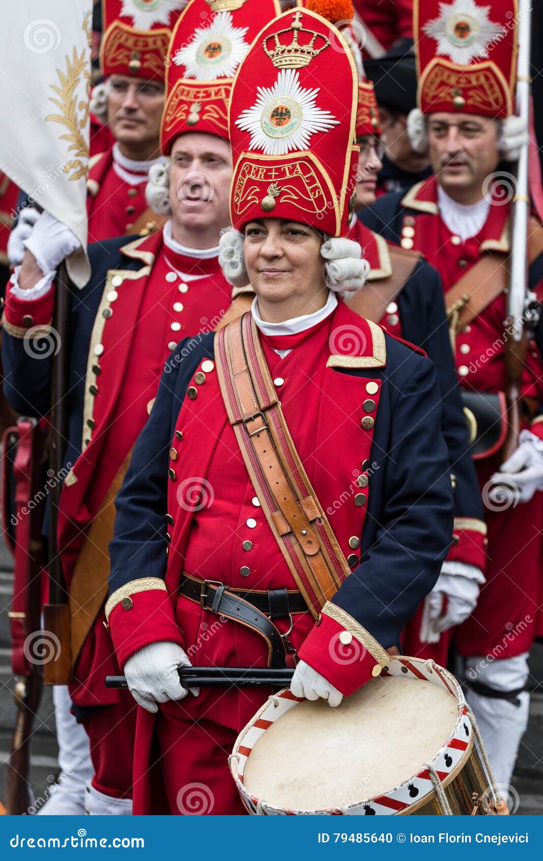 Background with Medieval Soldiers on March Editorial Image - Image of ...
