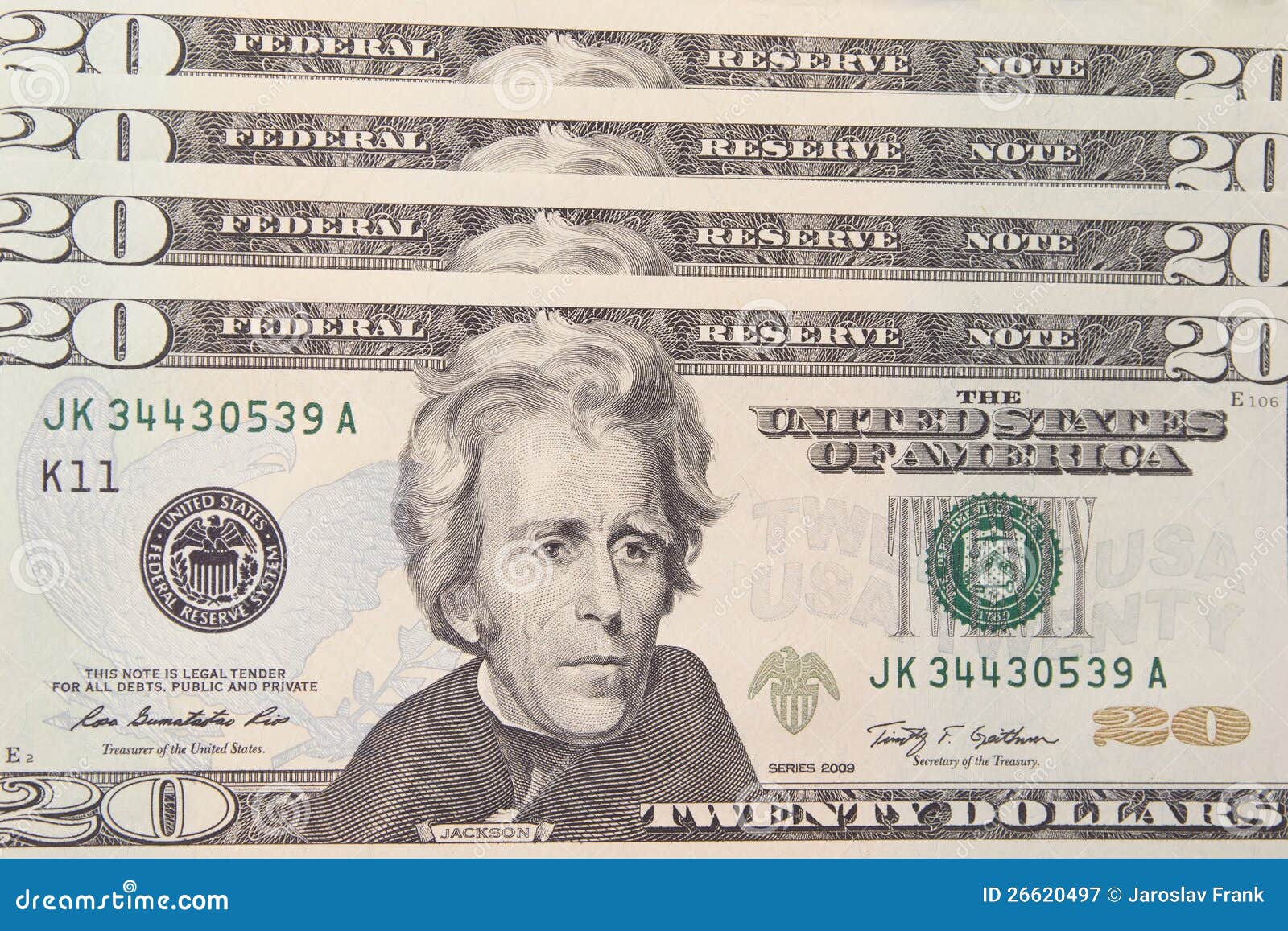 Background With Money US 20 Dollar Bills Royalty Free Stock Photography ...