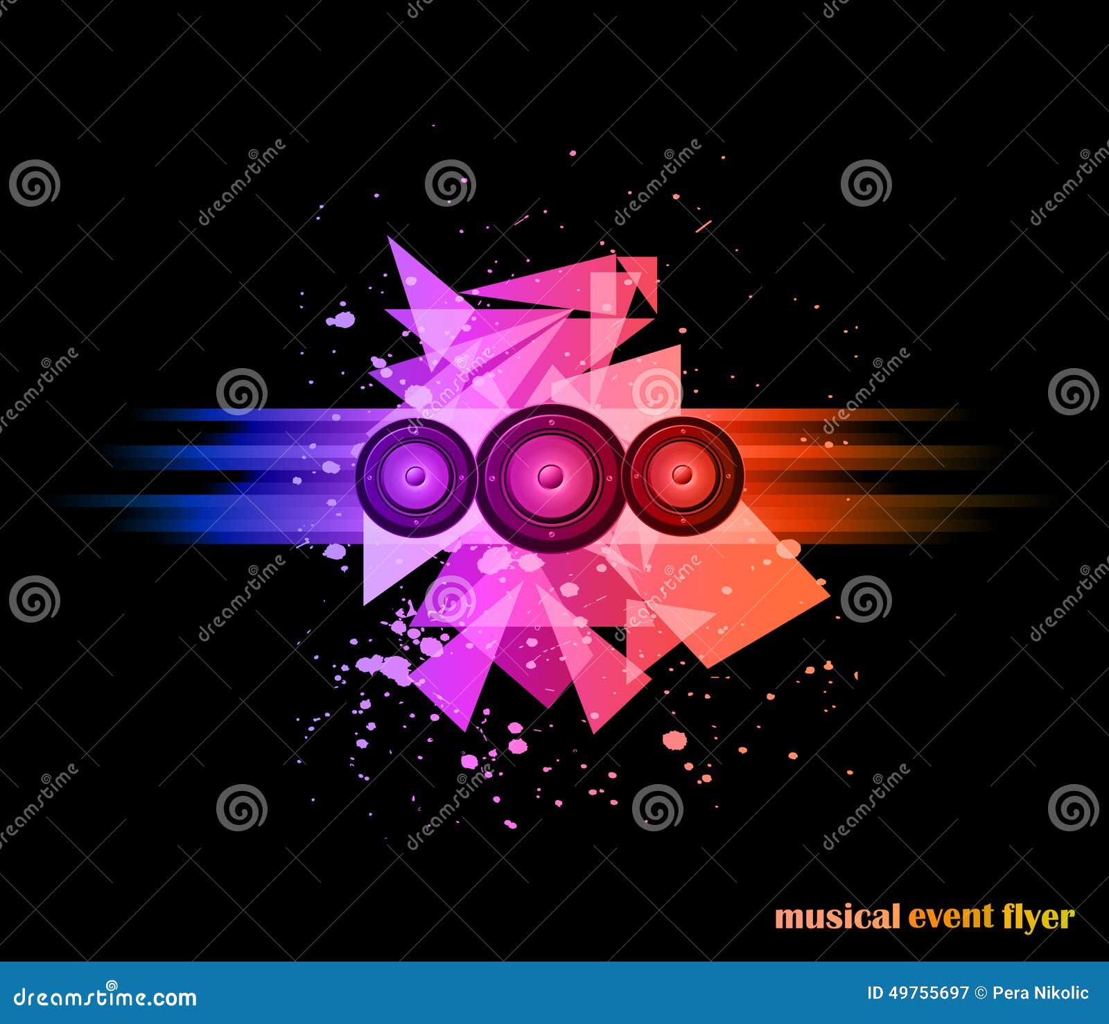 Background For Musical Event Flyer Stock Vector Illustration Of Grunge Background