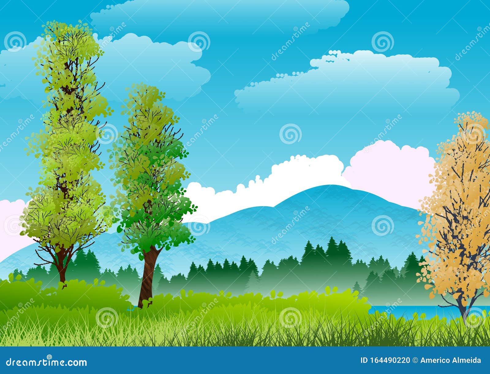 3 Illustrated Backgrounds - Free Graphic by americodealmeida · Creative  Fabrica