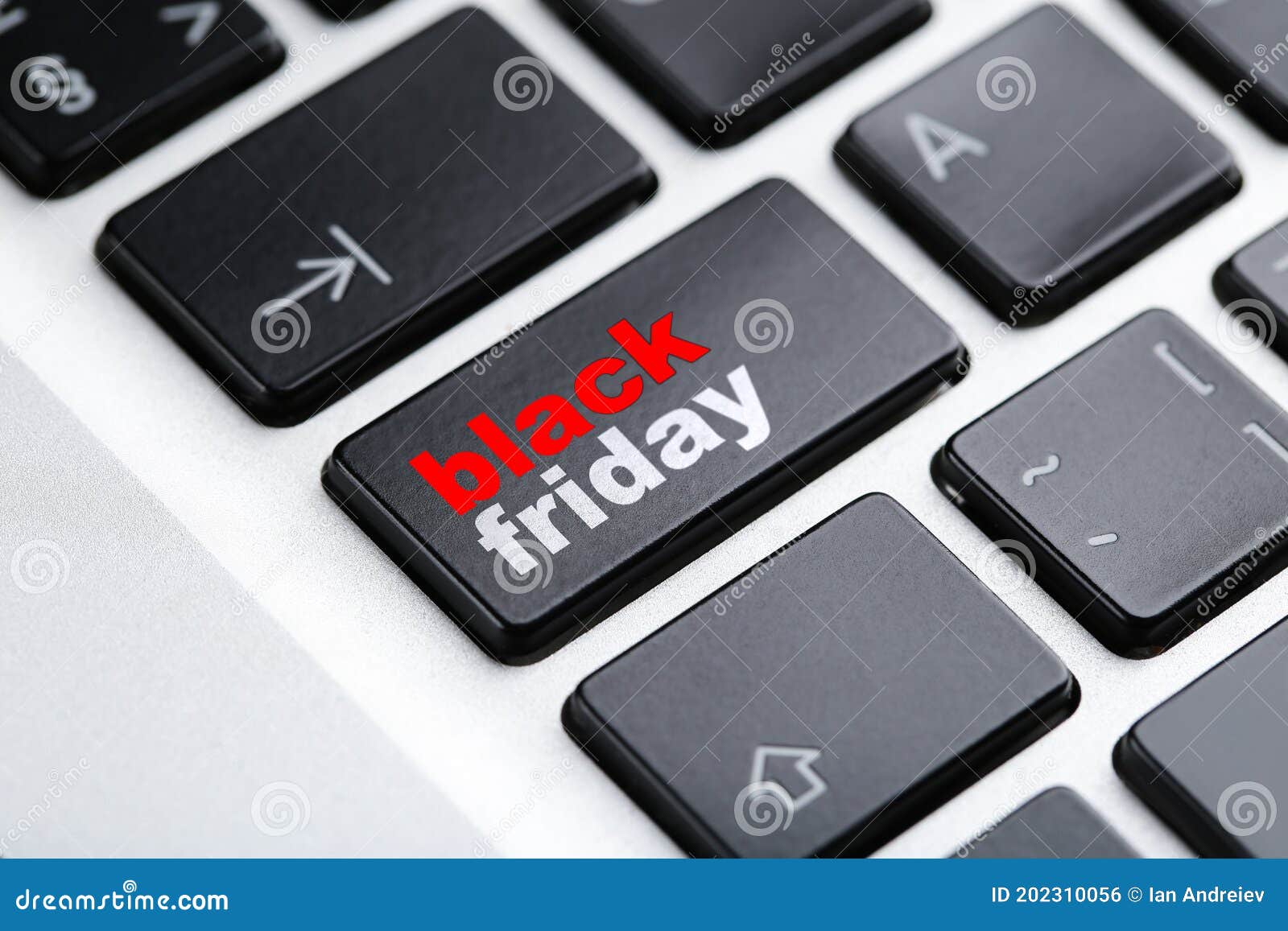 Keyboard with Text Black Friday Stock Photo Image of information, business 202310056