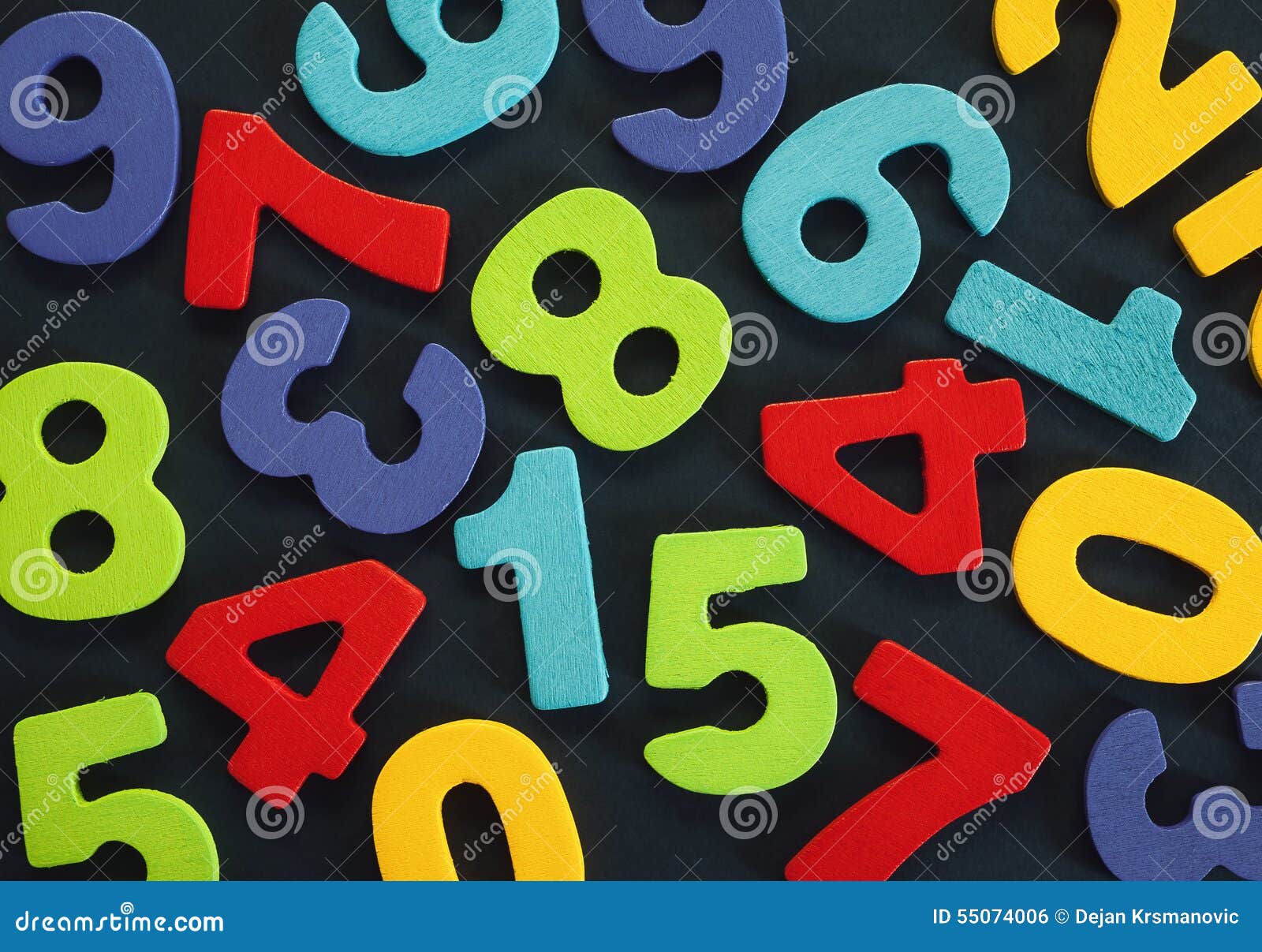 Background Of Numbers Stock Photo - Image: 55074006