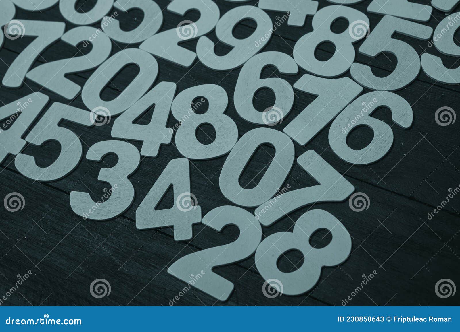 Background of Numbers or Seamless Pattern with Numbers Stock Image