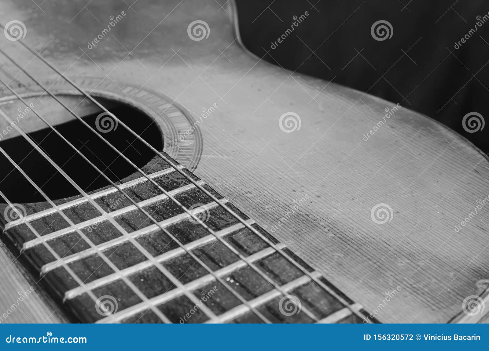 background of an old acoustic guitar