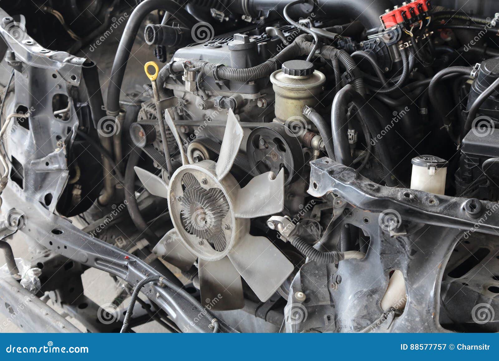 Broken car engine stock image. Image of futuristic, machine 88577757