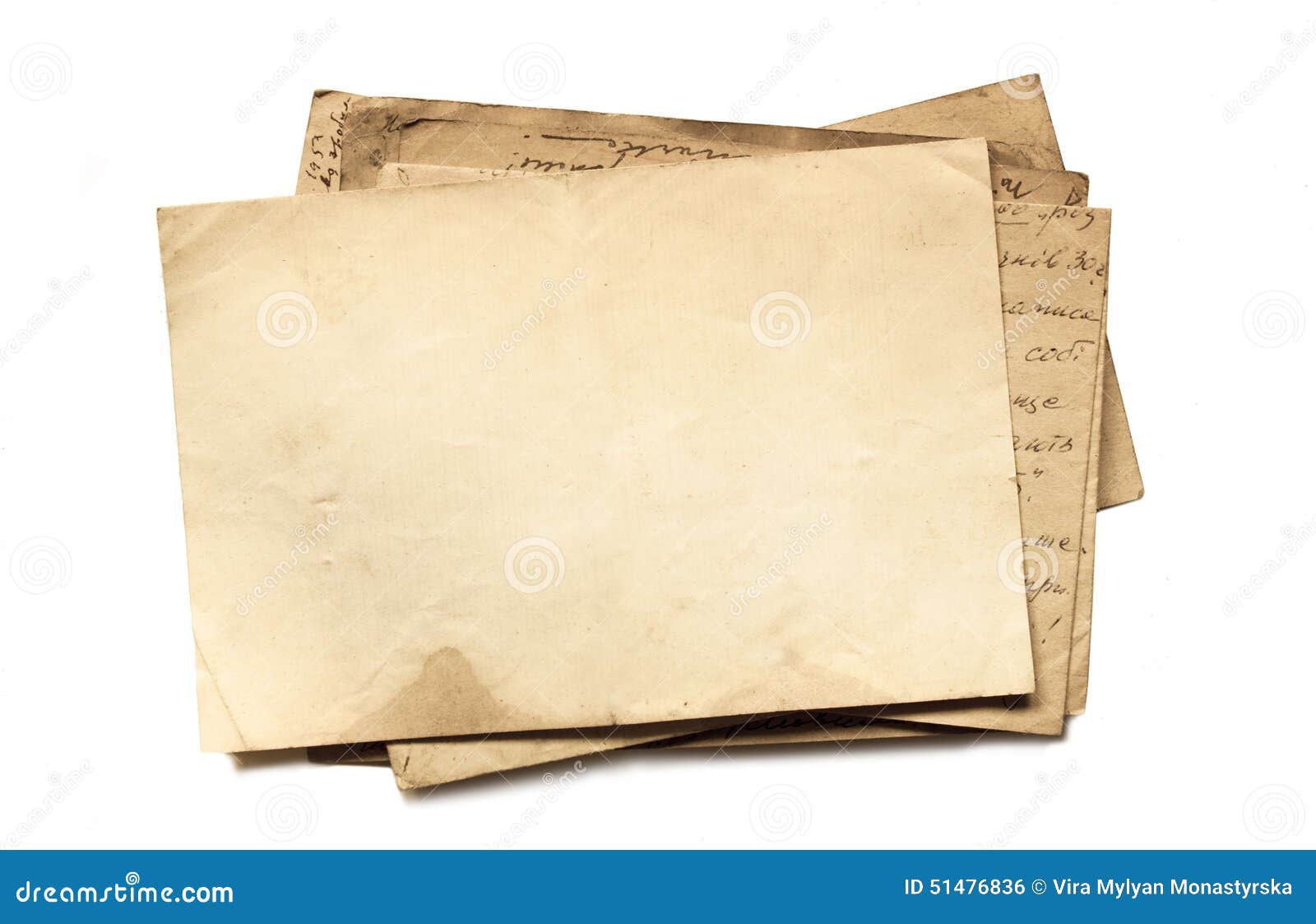 background with old papers and letters