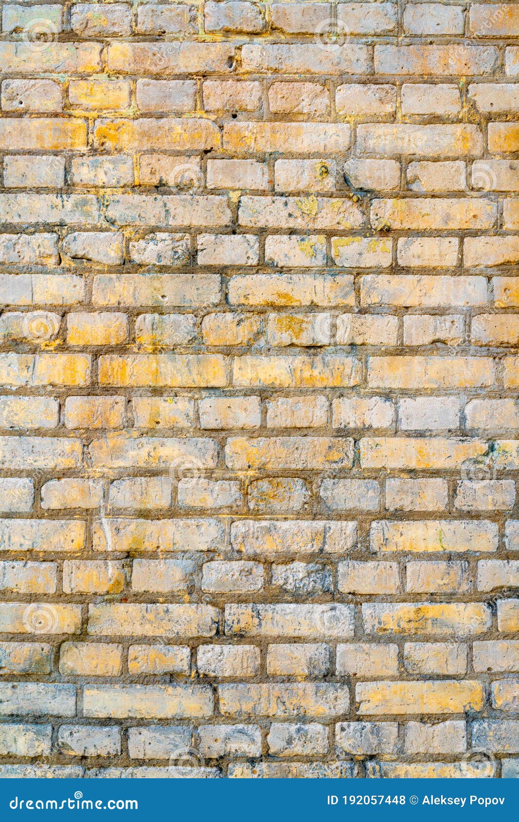 The Background of the Old Yellow Brick Wall Stock Photo Image of vintage, structure 192057448