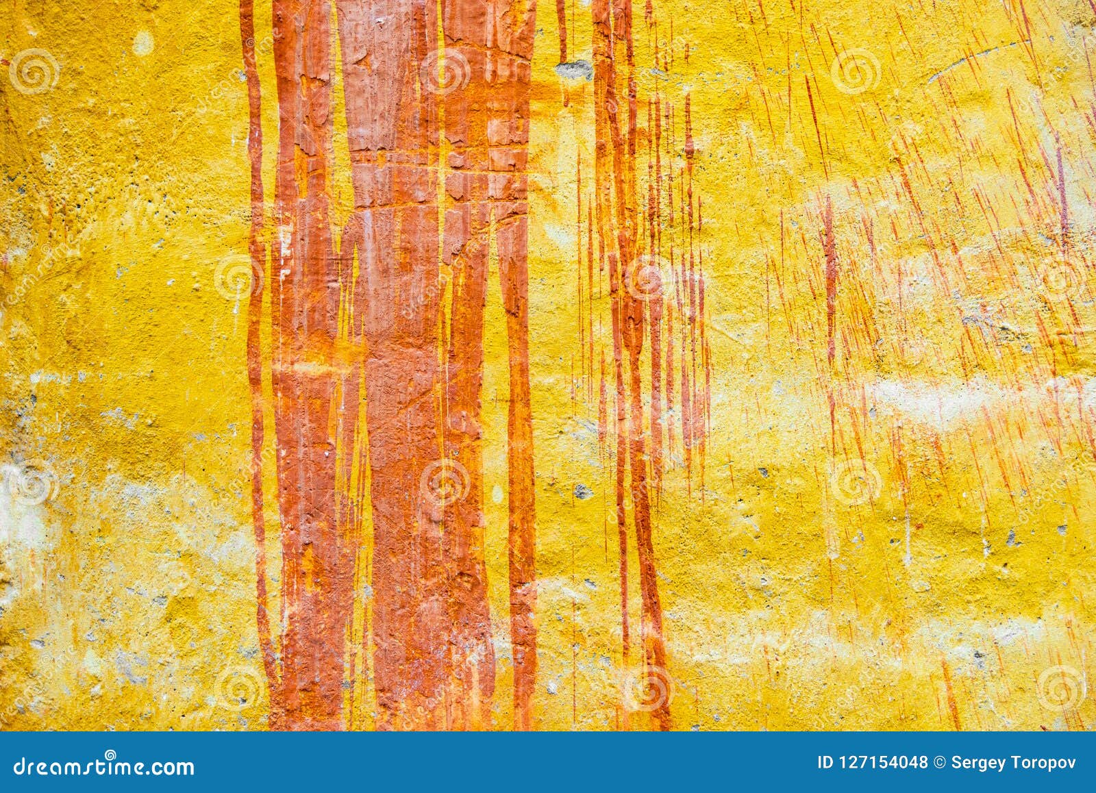 Background of Old Yellow Painted Wall Stock Photo Image of aged, clay