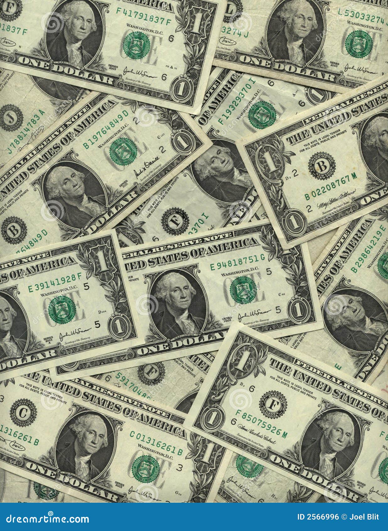 Background Of One Dollar Bills Stock Photo Image Of Finance