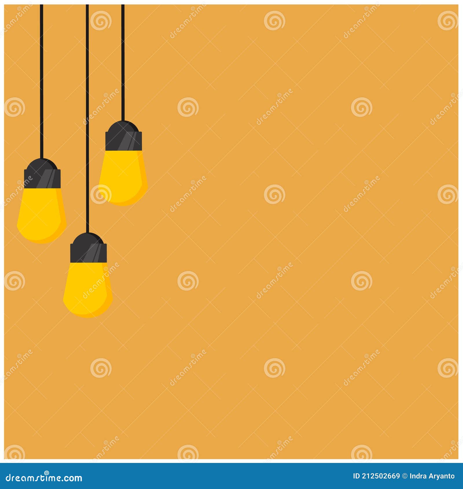 Background with Orange Colour and Lamp Stock Vector - Illustration of line,  advertising: 212502669