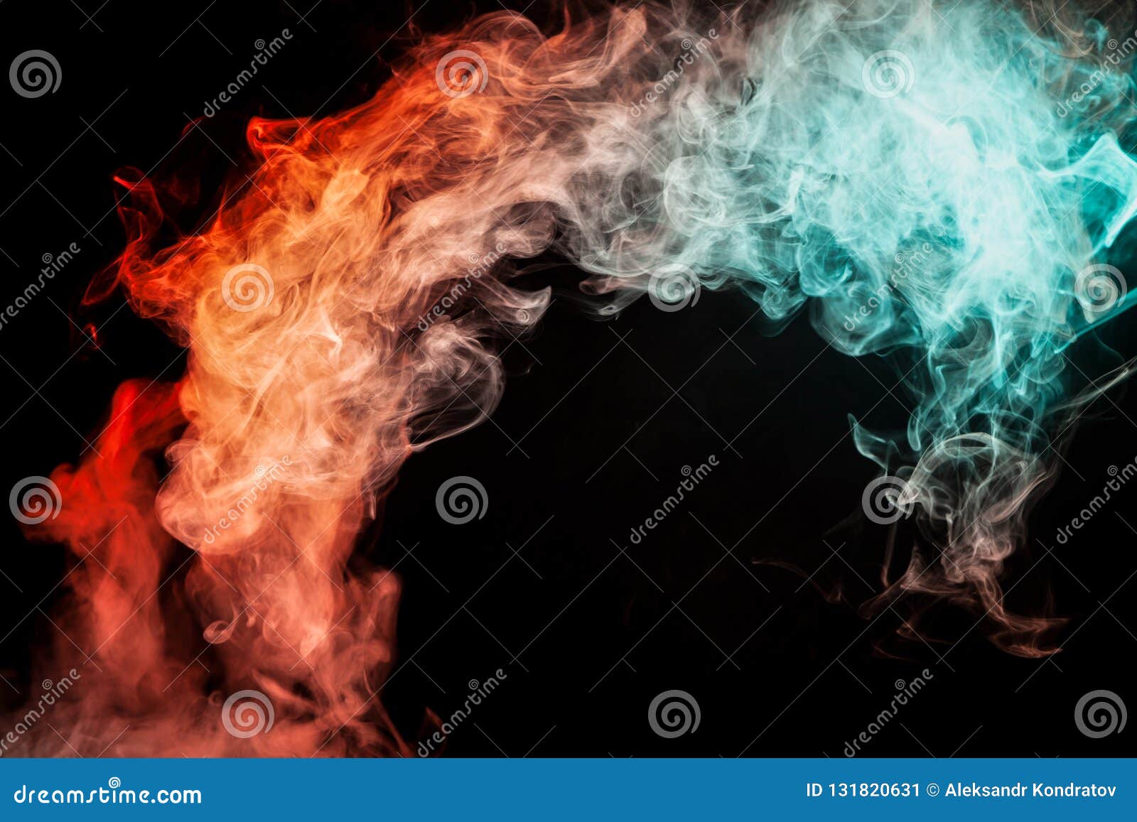 Steam Background Red And Blue Special Effect