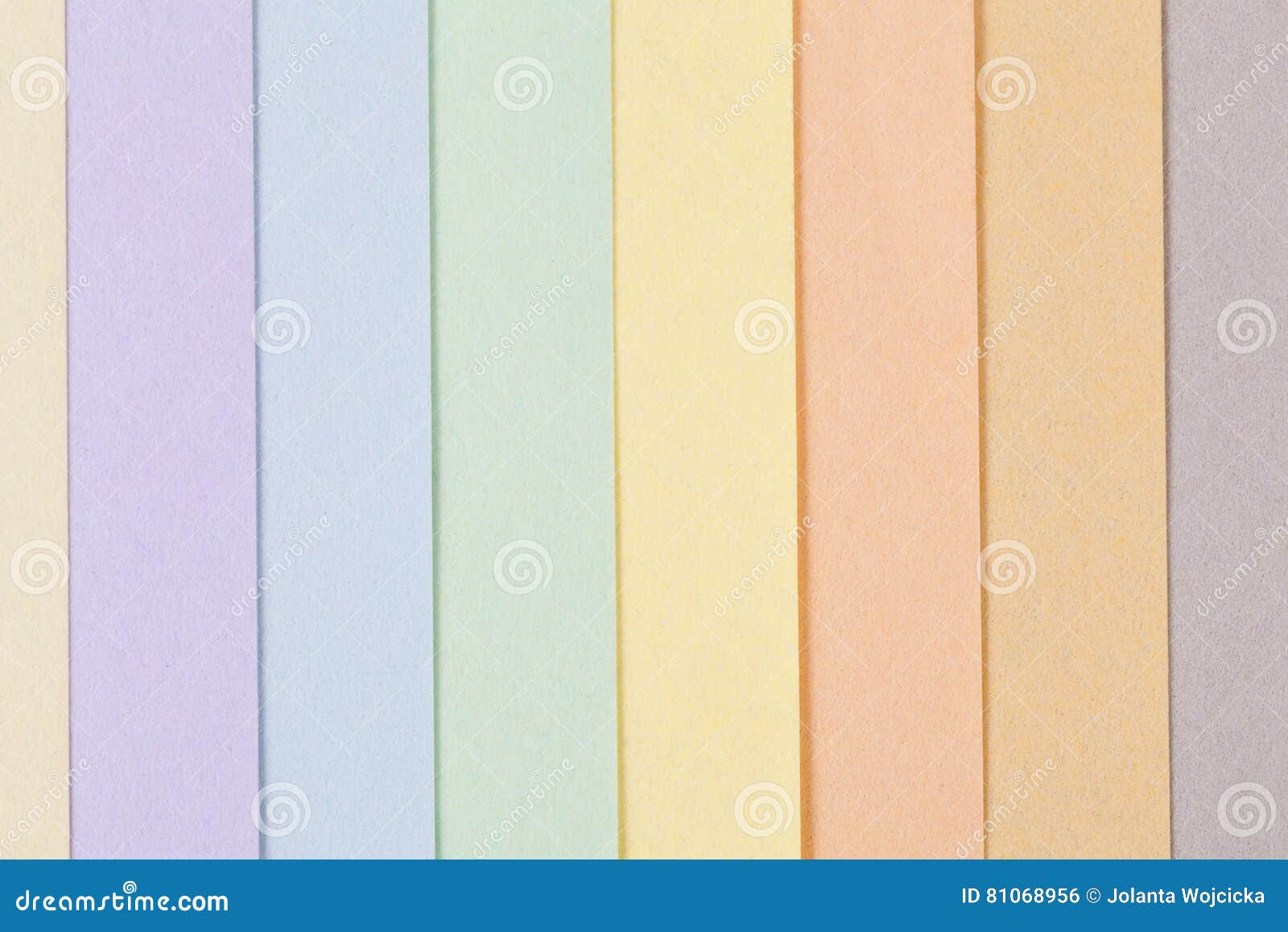 Background of Pastel Colors Paper , Parallel Vertical Stripes Stock