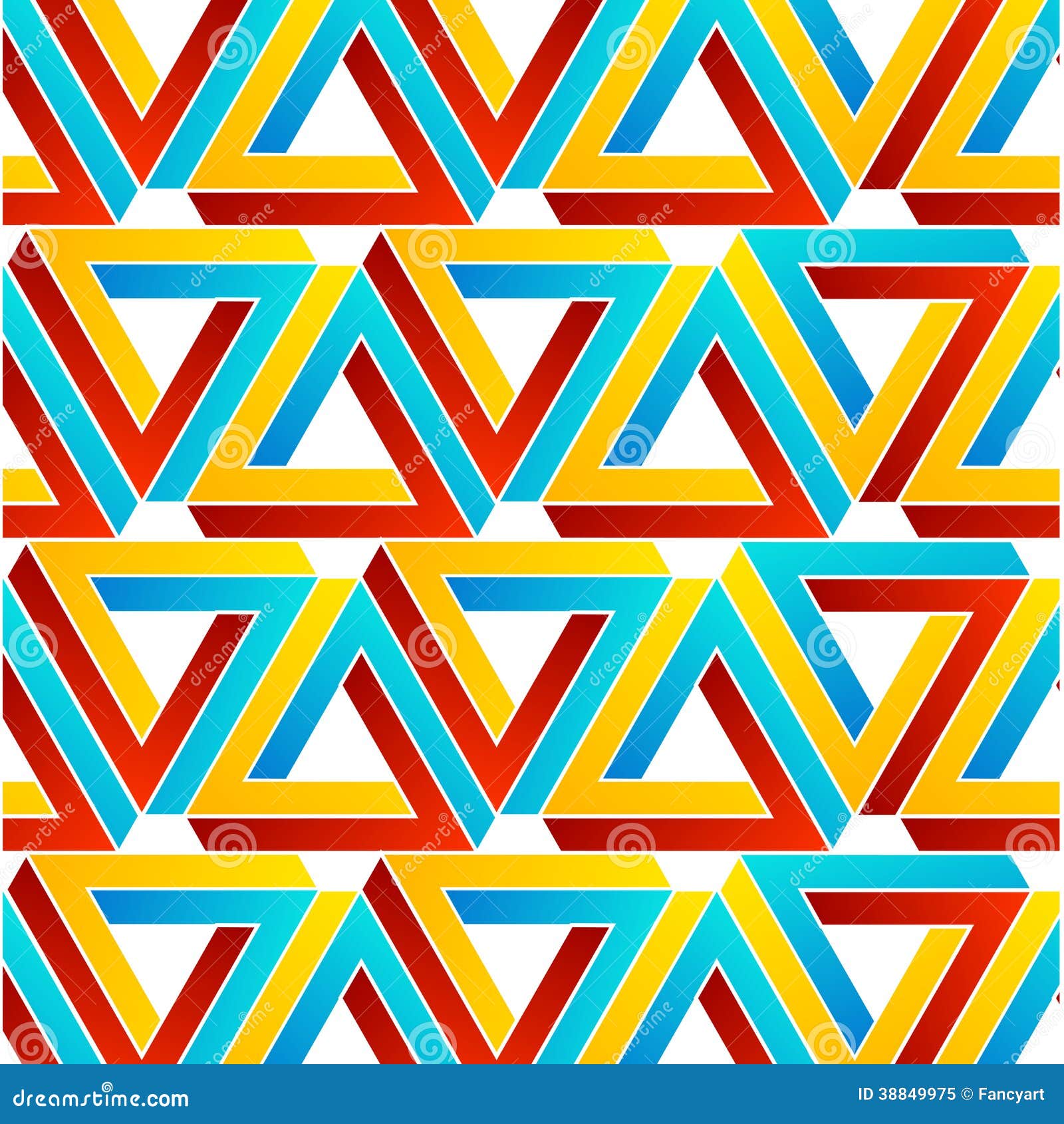 Background with Penrose Triangles Stock Vector Illustration of magic