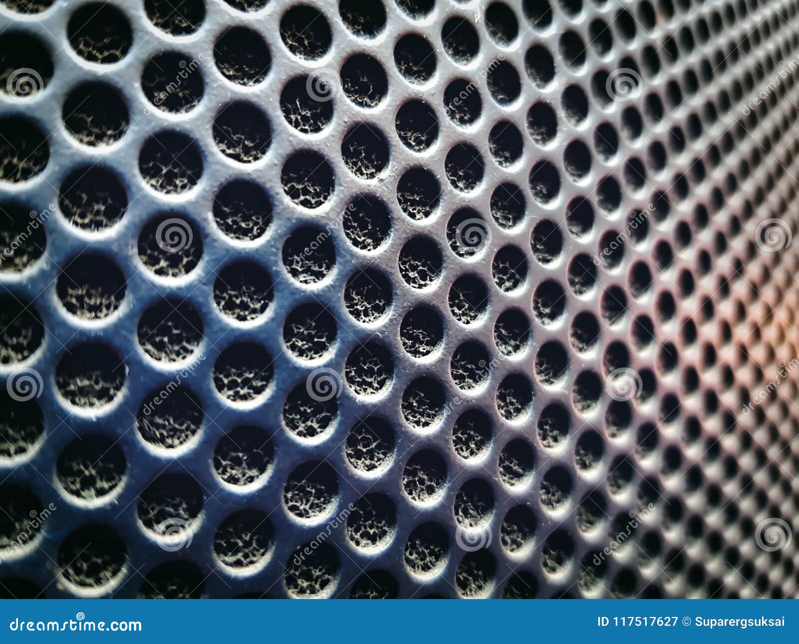 Background Of Perforated Audio Speaker Texture Stock Image