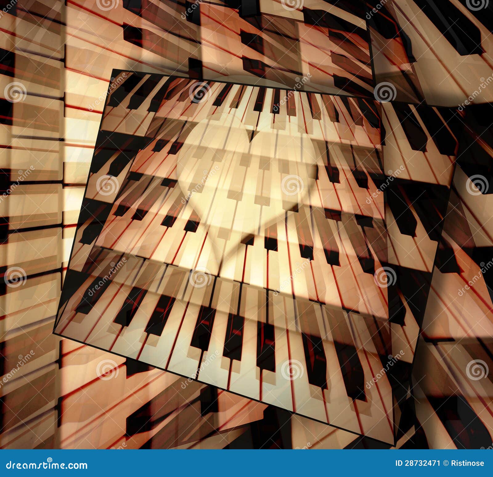 Background Piano Music of Love Stock Image - Image of celebration