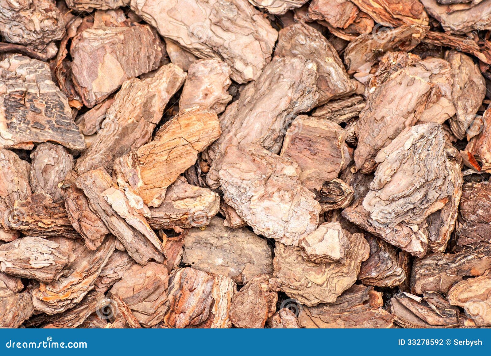 Background of Pine Bark Nuggets Layer Stock Photo Image of brown