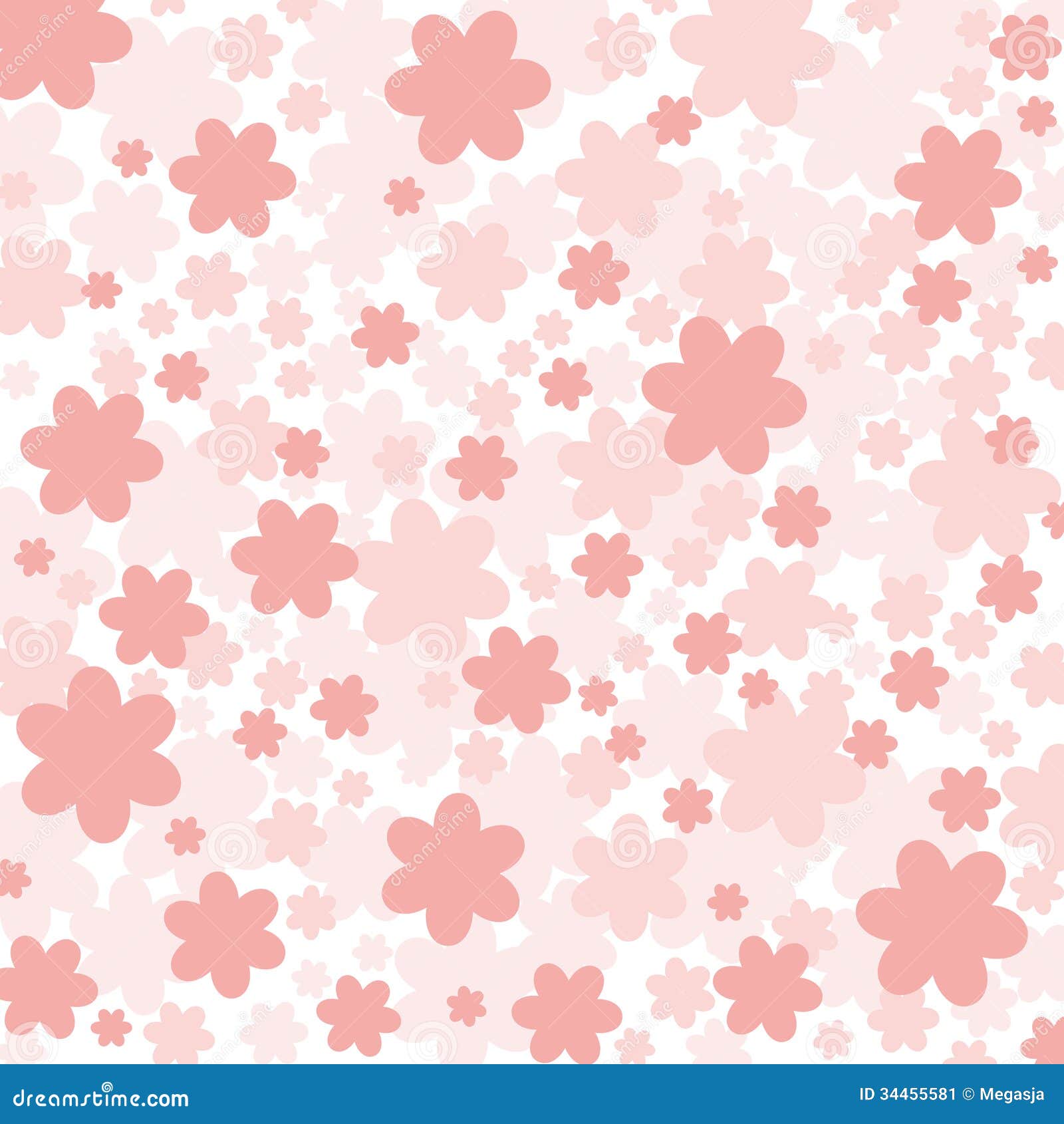 Background of pink flowers stock vector. Illustration of decoration