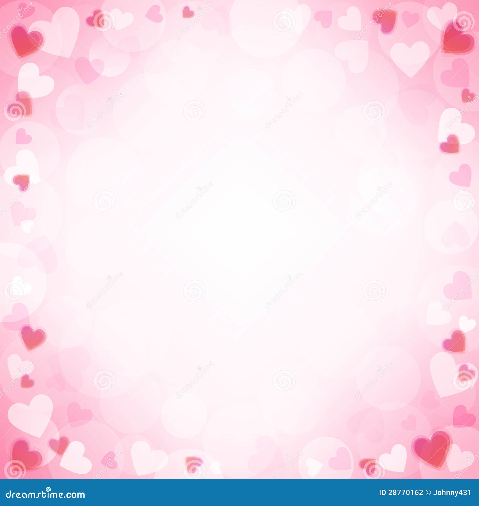 Background with Pink Hearts Stock Vector - Illustration of heart, retro:  28770162