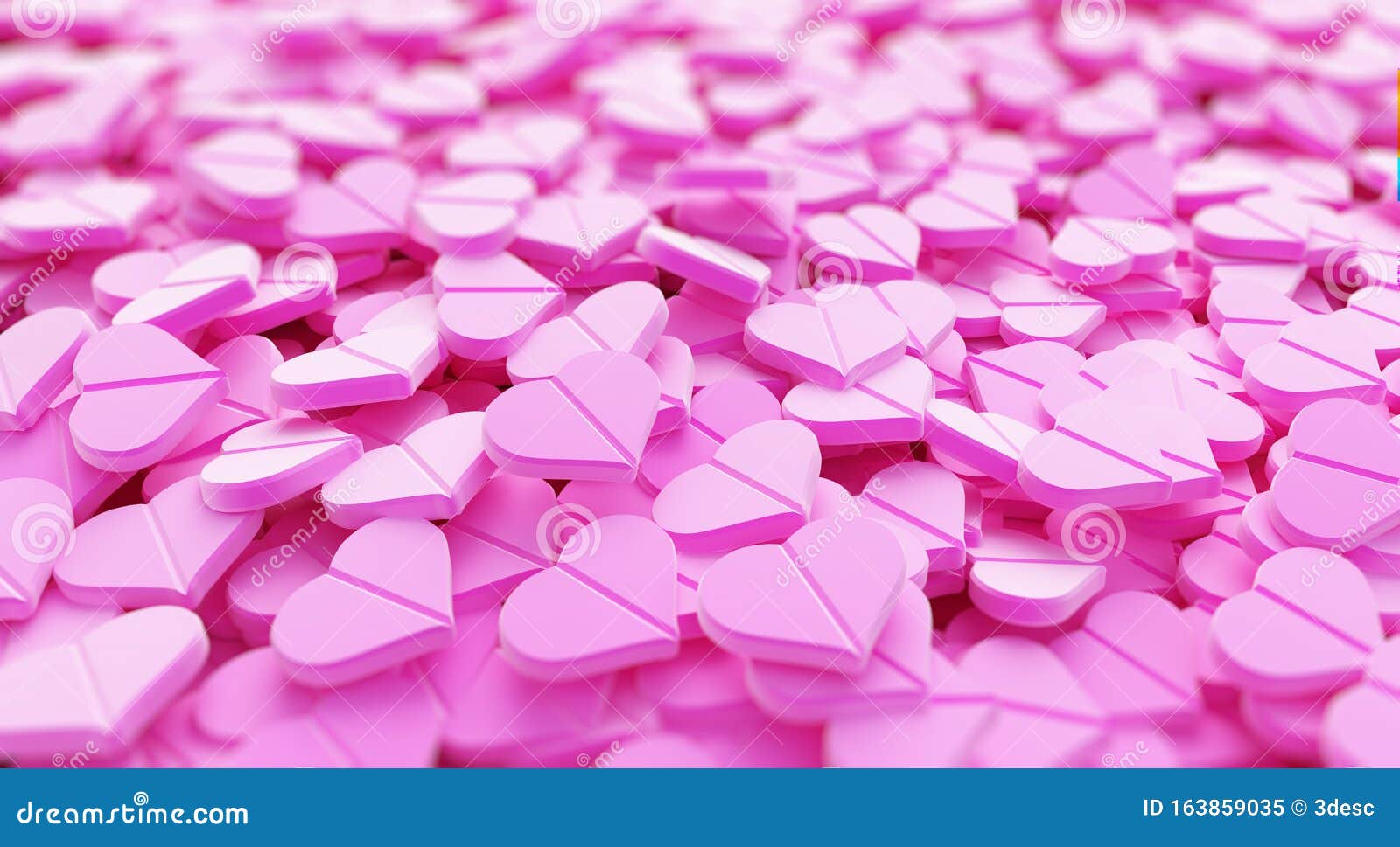 Background of Pink Pills Heart Stock Illustration Illustration of pills, rendering 163859035