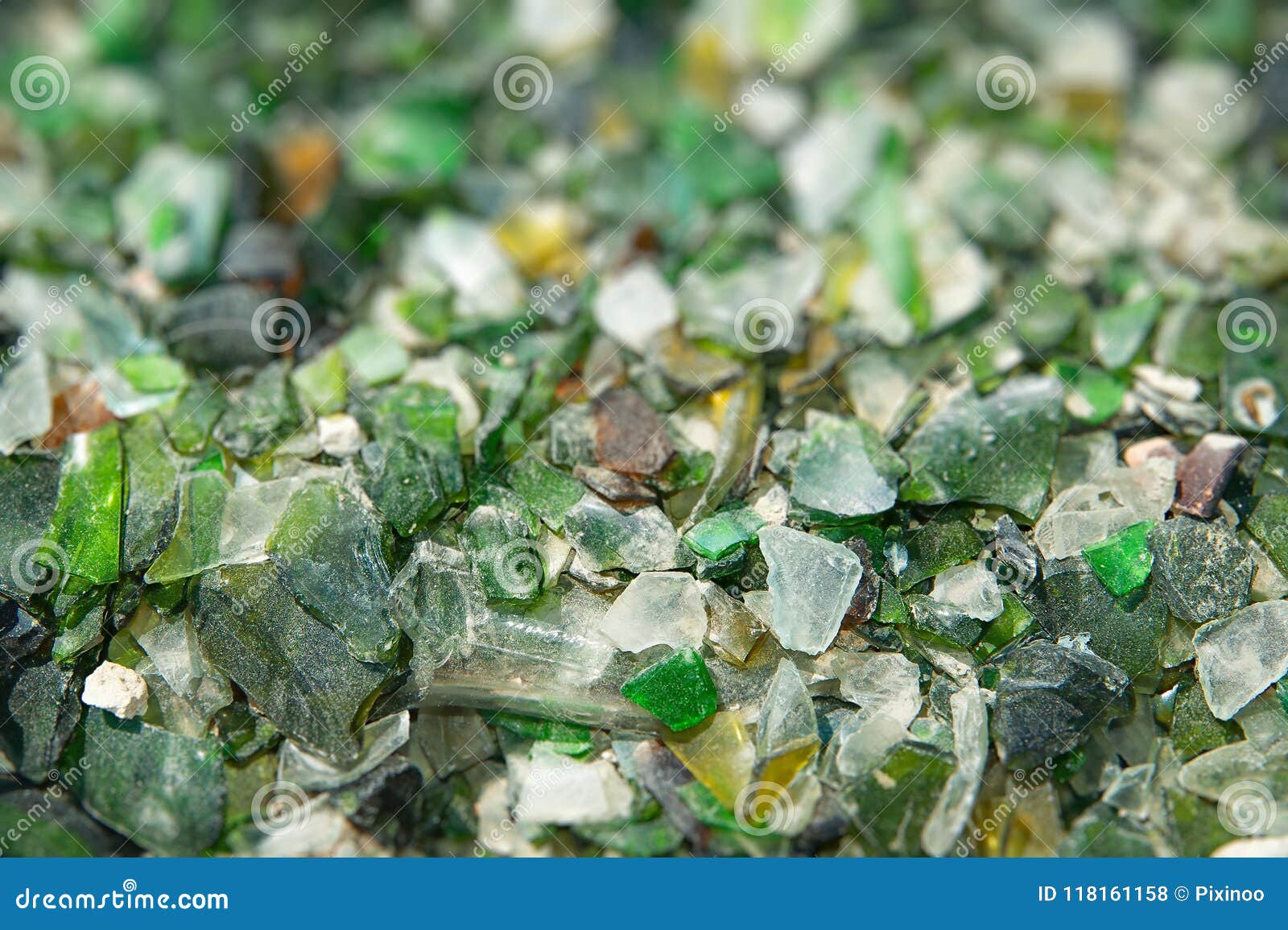 Background of Recycle Pieces of Broken Glass Stock Photo Image of