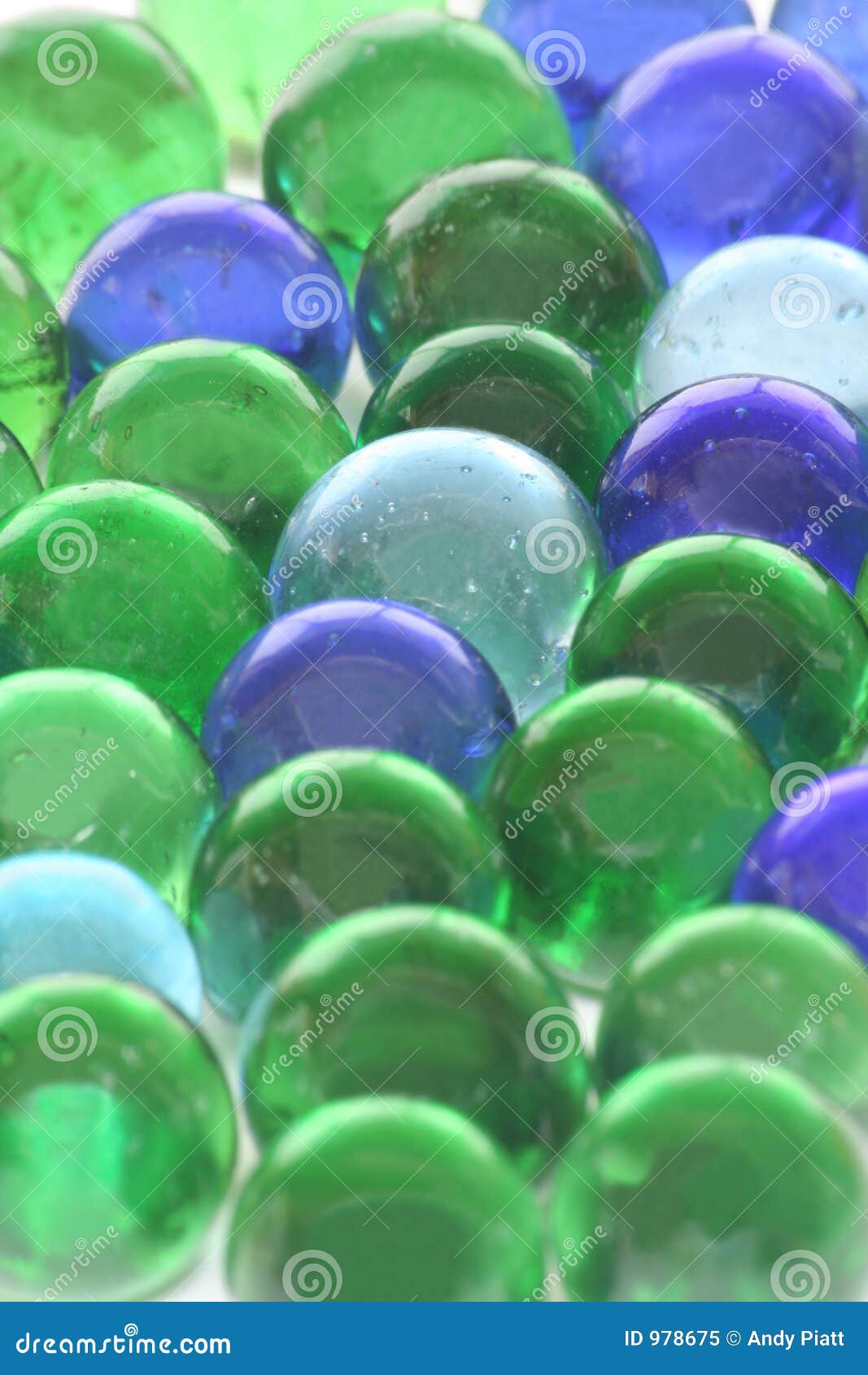 Recycled Glass Marbles RoyaltyFree Stock Photo