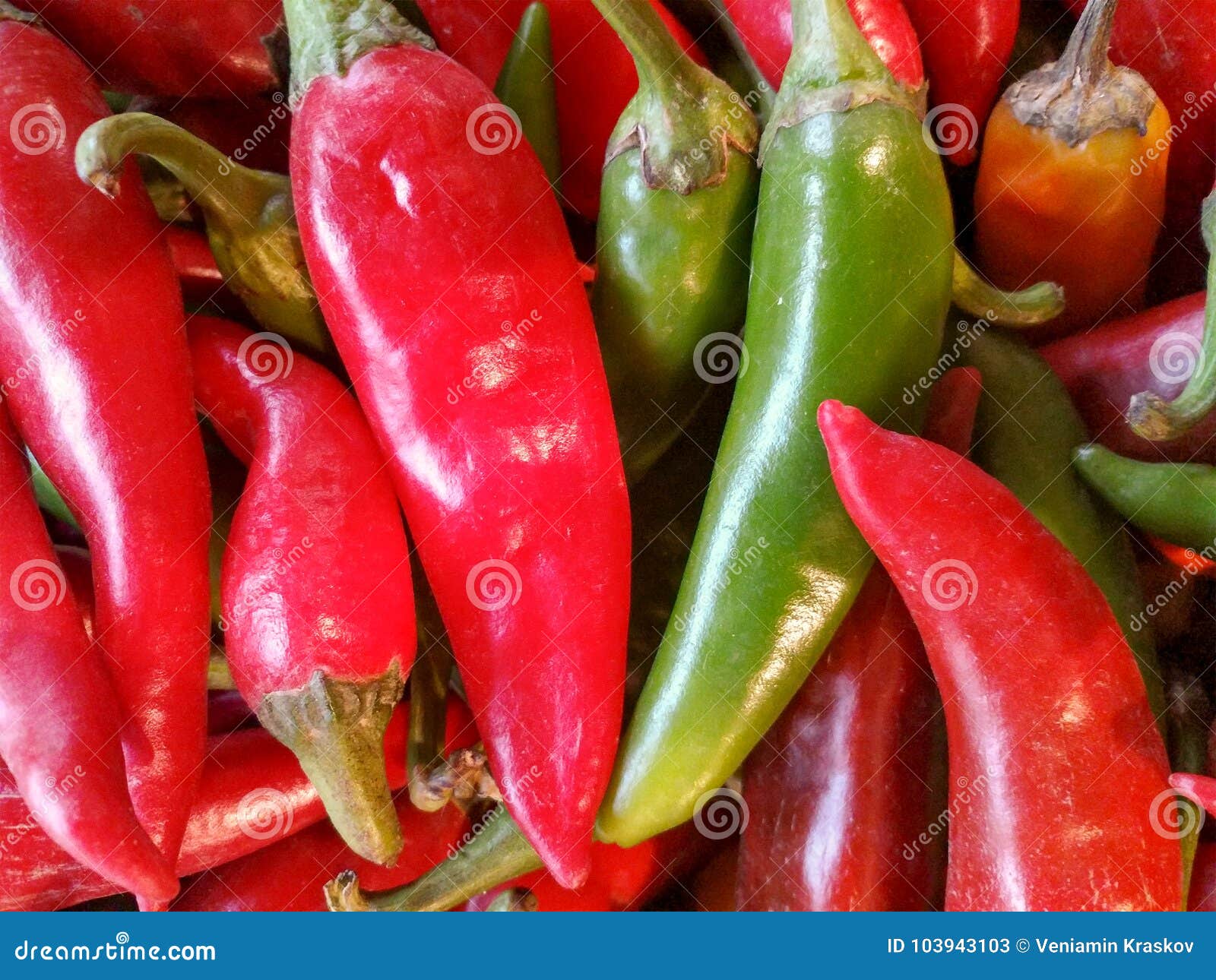 Background of Red and Green Chilli Stock Image Image of paprika