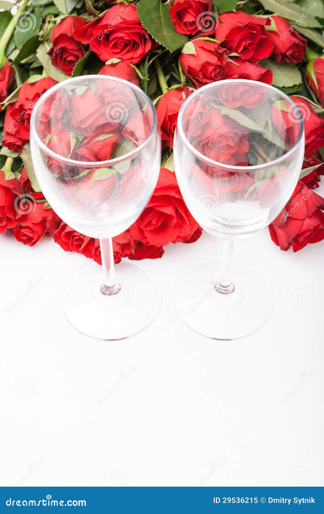 Background with Red Roses and Wine Glass Stock Image Image of beauty