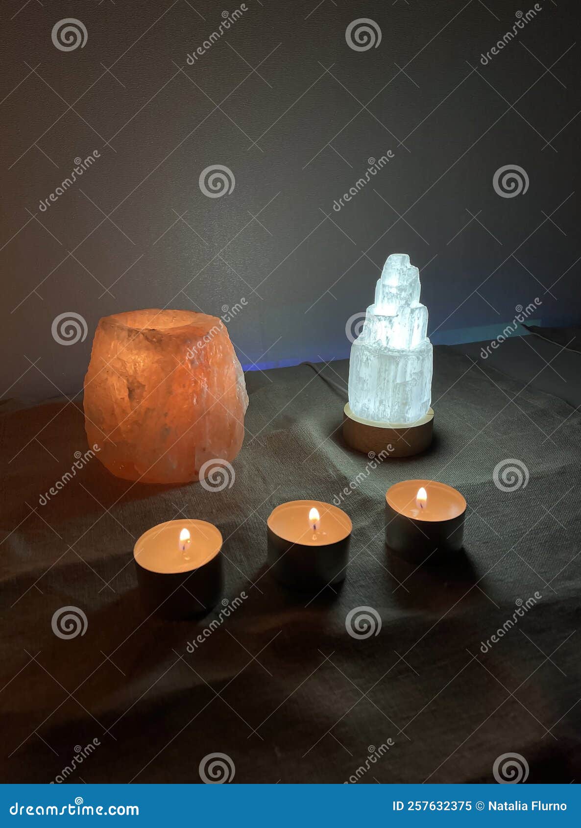 background ritual healing, crystals, stones, candles