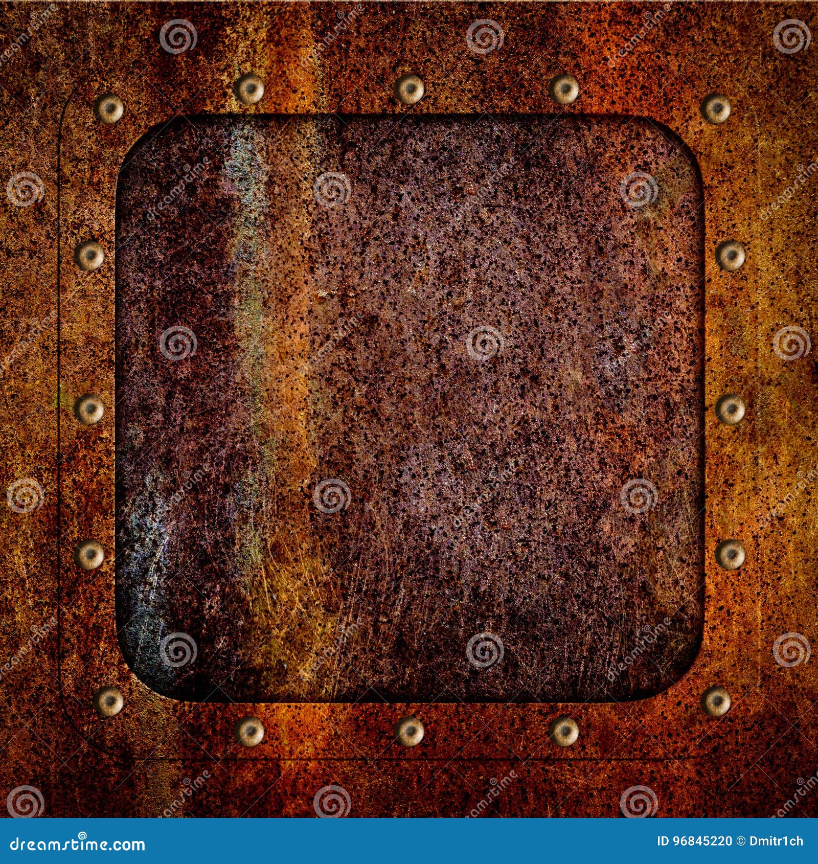 rusty metal plate texture