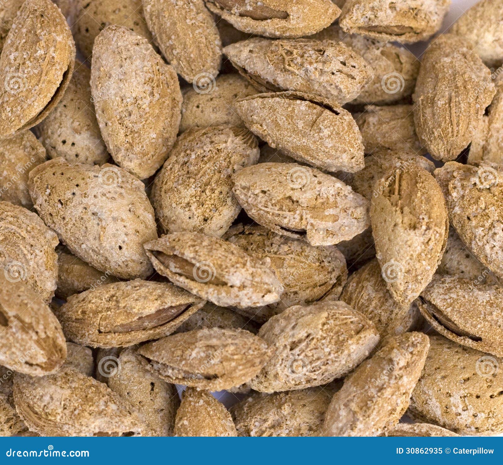 Background of Salted Almonds in the Shells Stock Image Image of pile