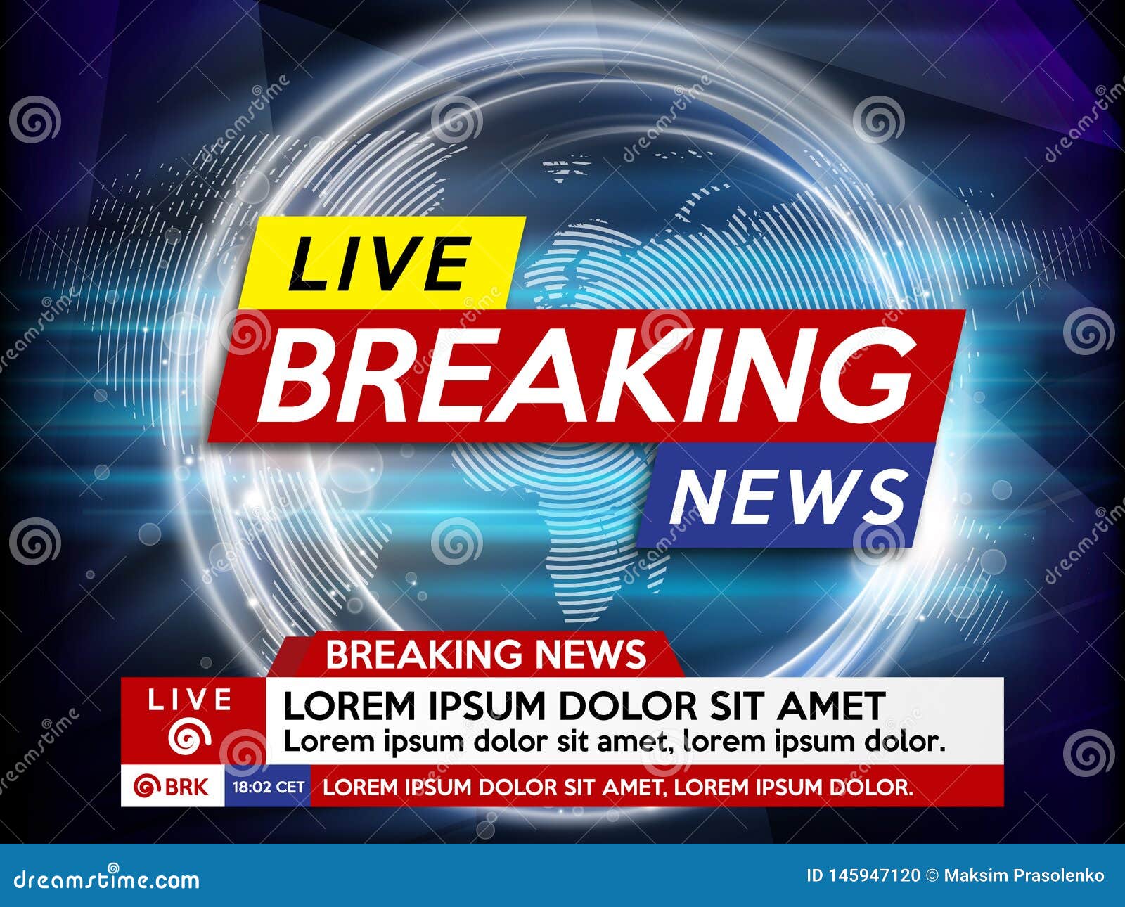 Background Screen Saver on Breaking News. Stock Vector - Illustration of  global, backdrop: 145947120